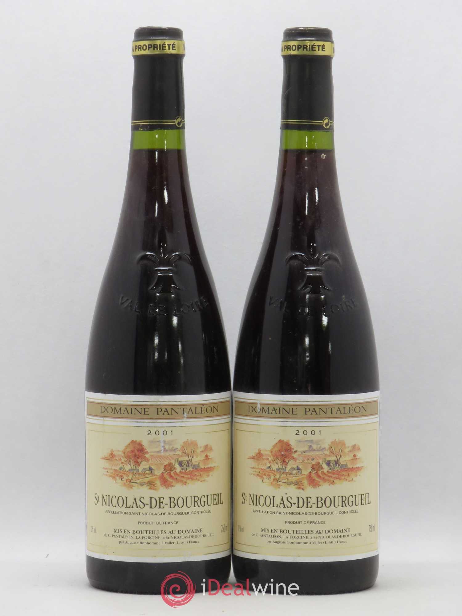 Saint-Nicolas de Bourgueil Domaine de Pantaléon 2001 - Posten von 2 Flaschen - 0