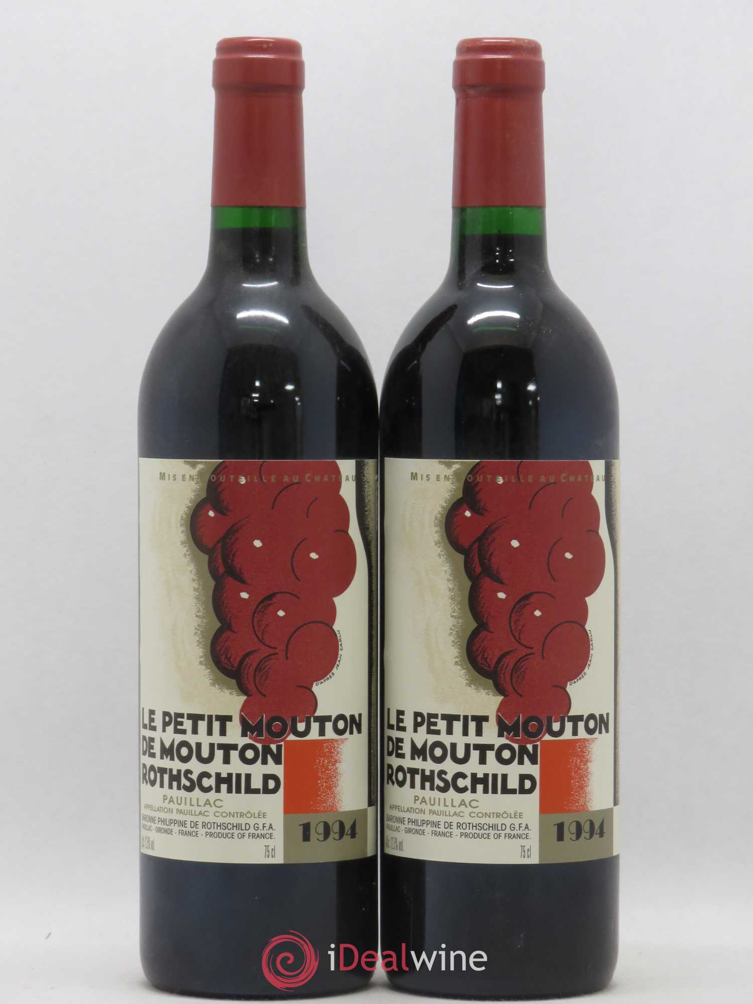 Petit Mouton Second Vin 1994 - Lot de 2 bouteilles - 0