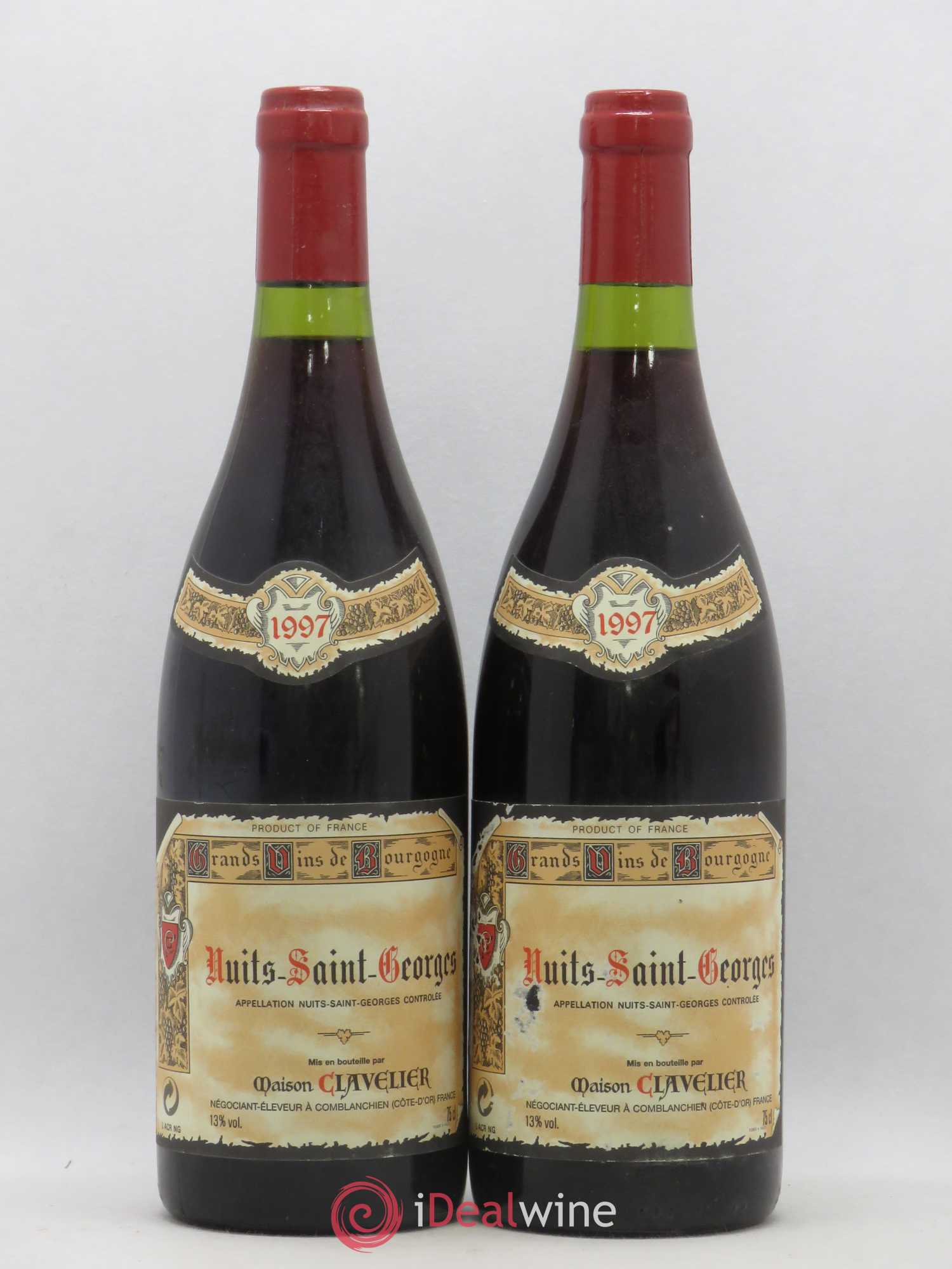 Nuits-Saint-Georges Maison Clavelier 1997 - Lot de 2 bouteilles - 0