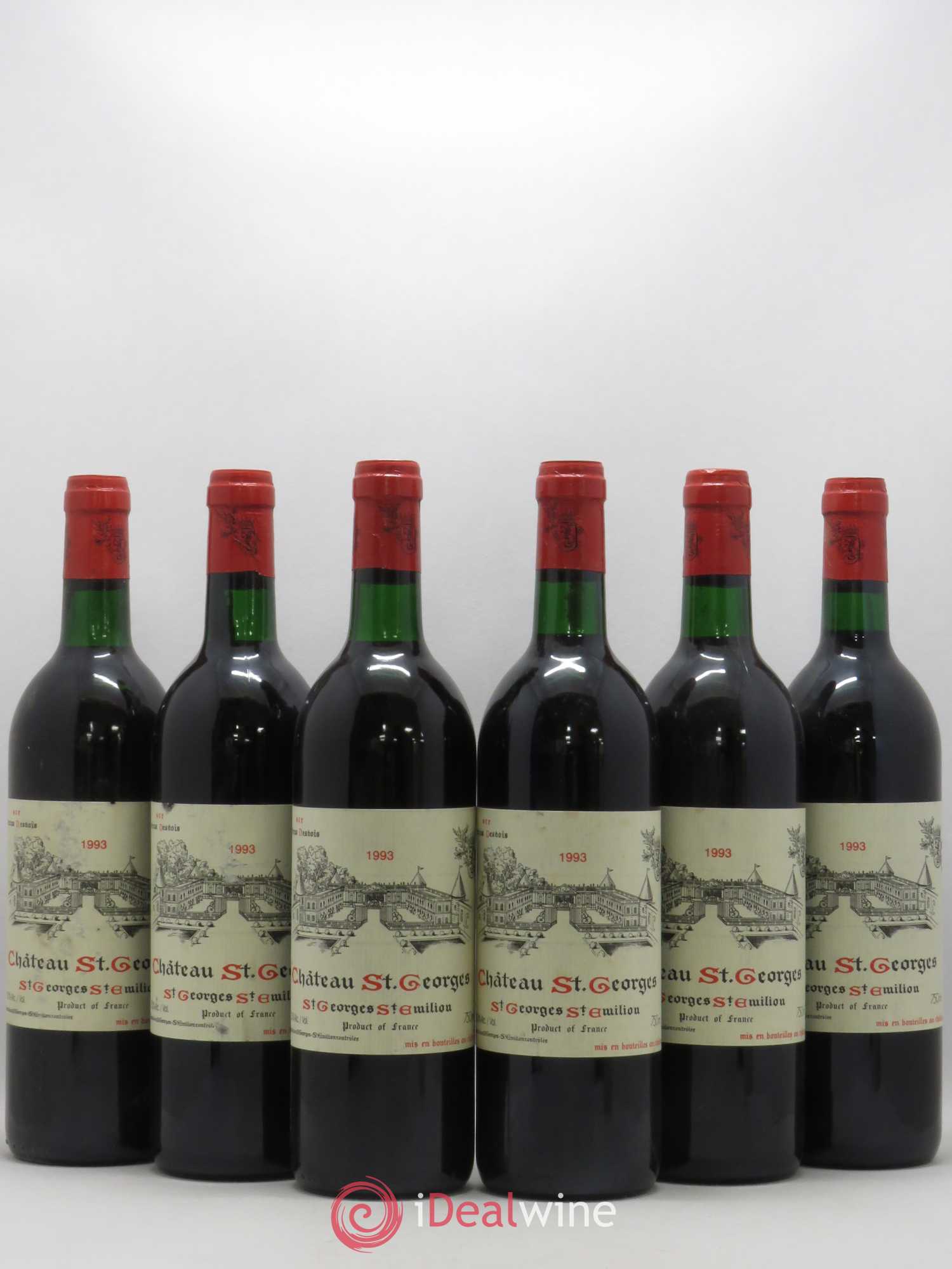 Château Saint-Georges 1993 - Lot de 6 bouteilles - 0