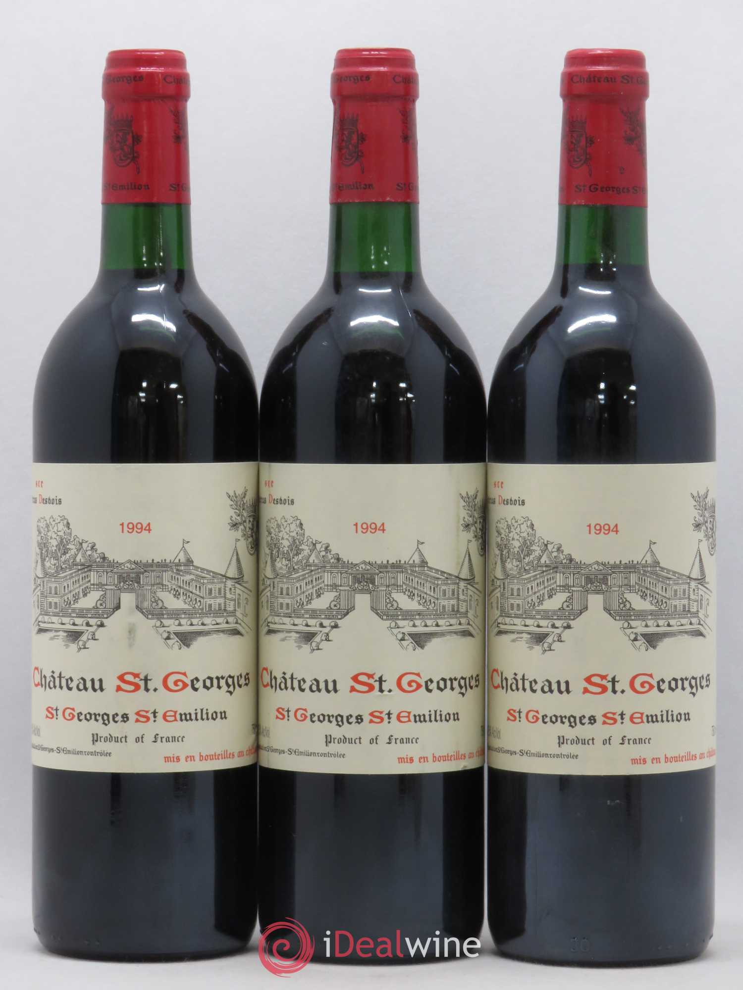 Château Saint-Georges 1994 - Lot de 3 bouteilles - 0