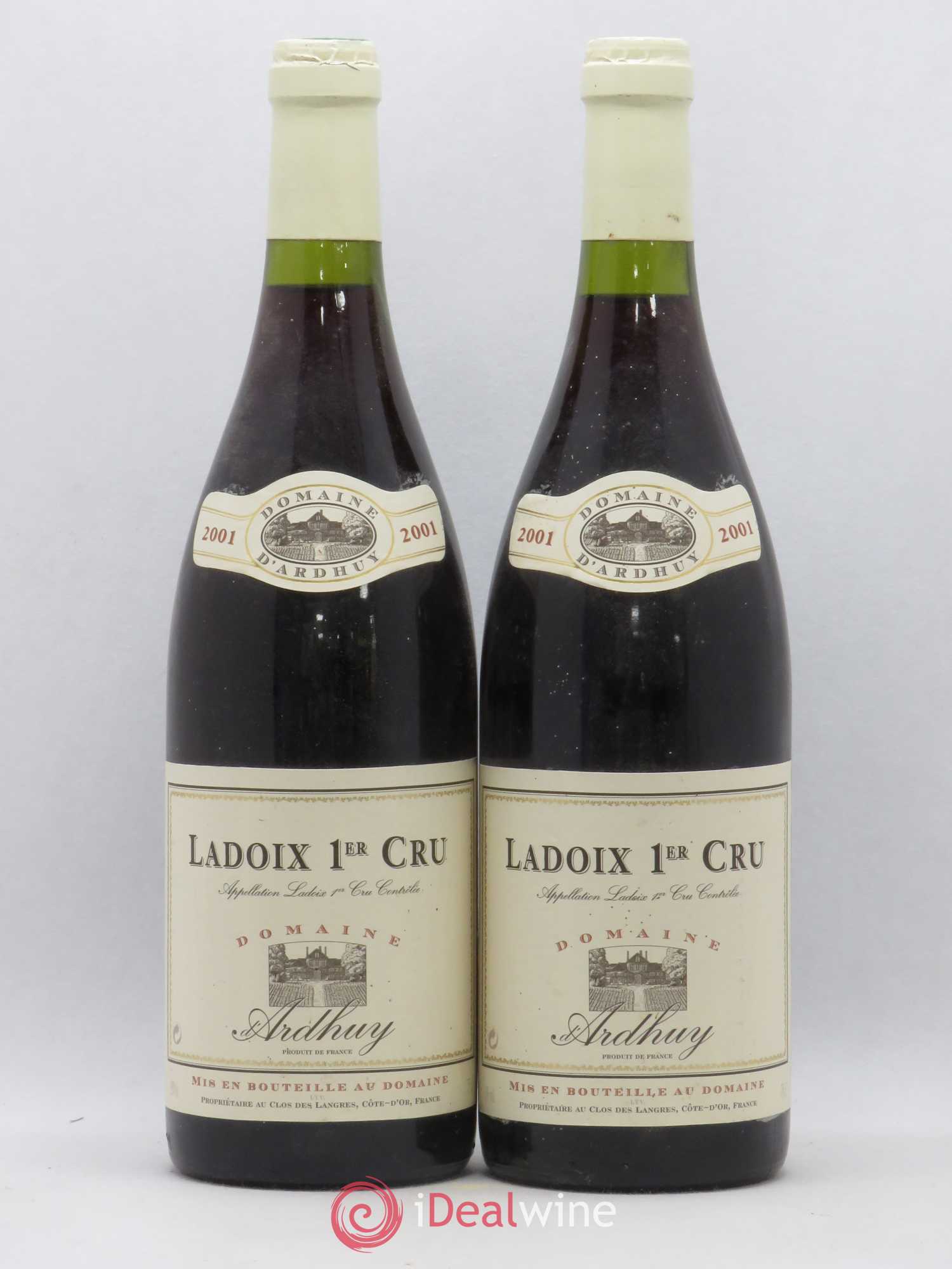 Ladoix 1er Cru Domaine Ardhuy 2001 - Posten von 2 Flaschen - 0
