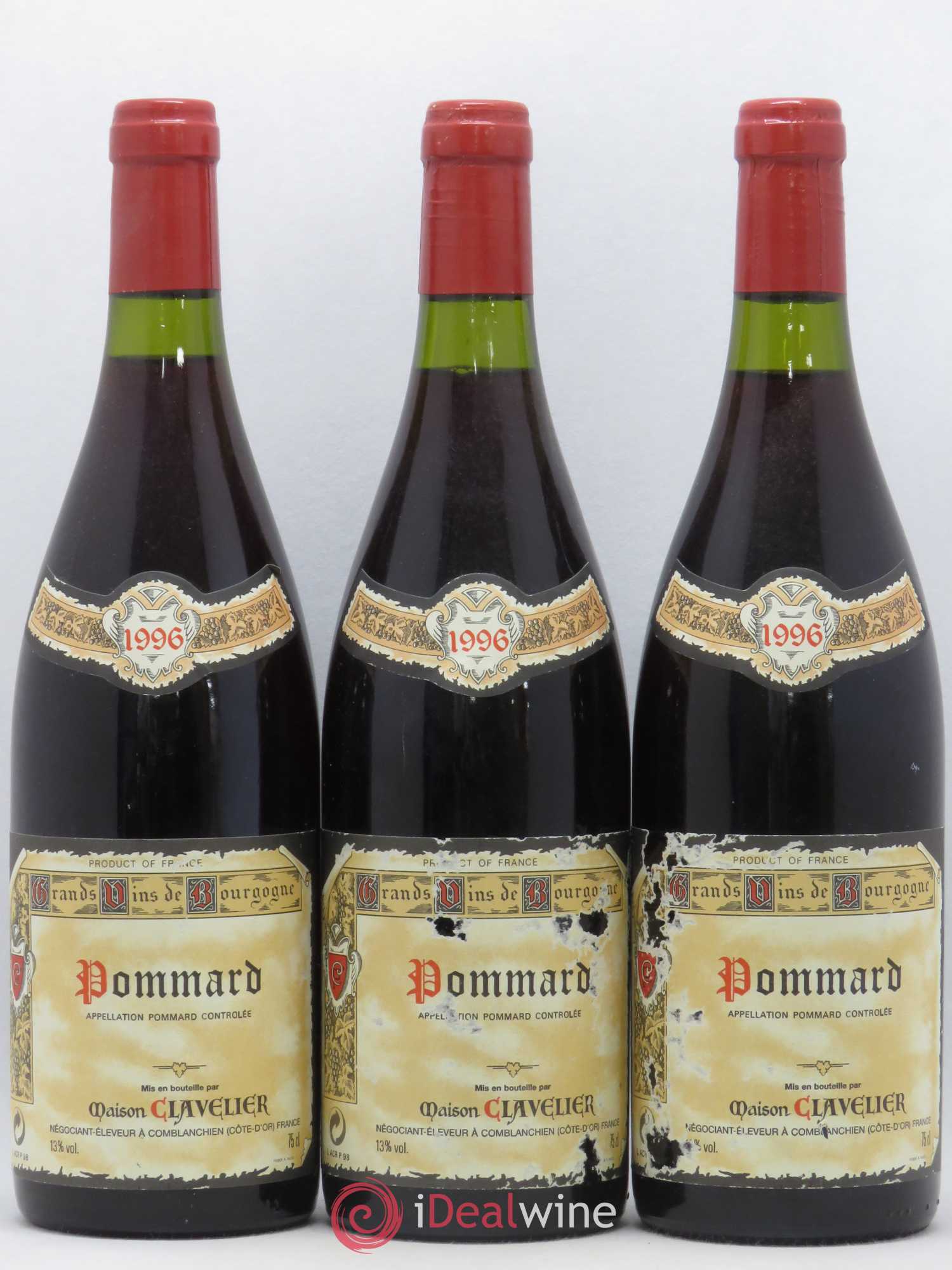 Pommard Maison Clavelier 1996 - Posten von 3 Flaschen - 0