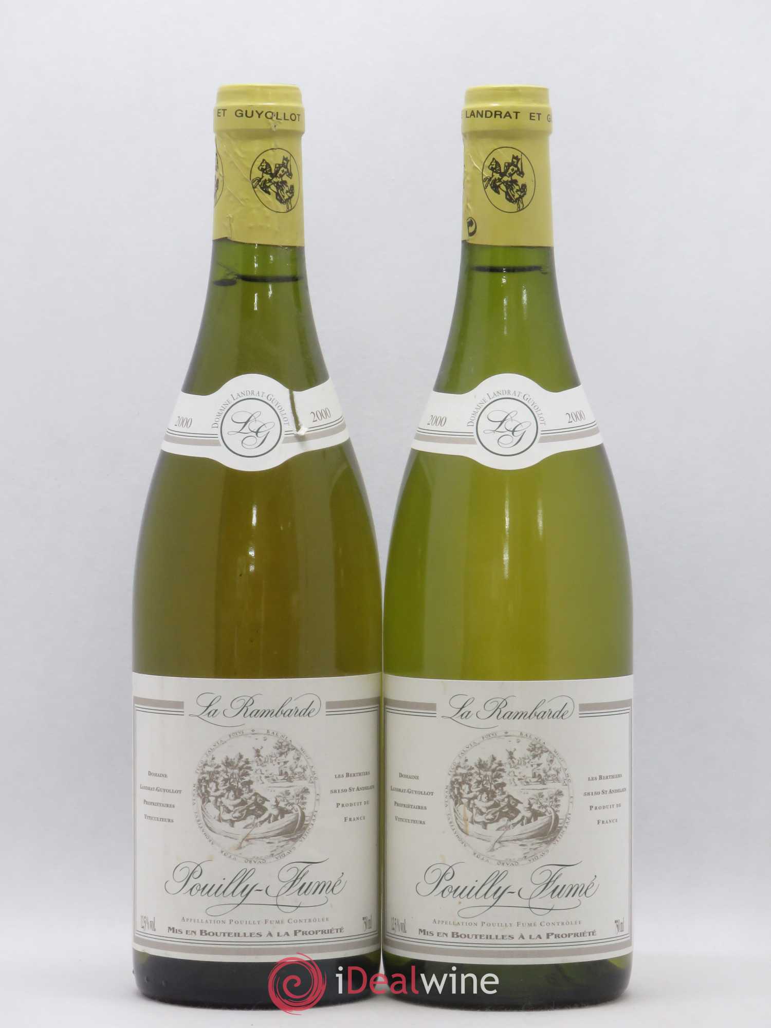 Pouilly-Fumé La Rambarde Domaine Landrat Guyollot 2000 - Posten von 2 Flaschen - 0