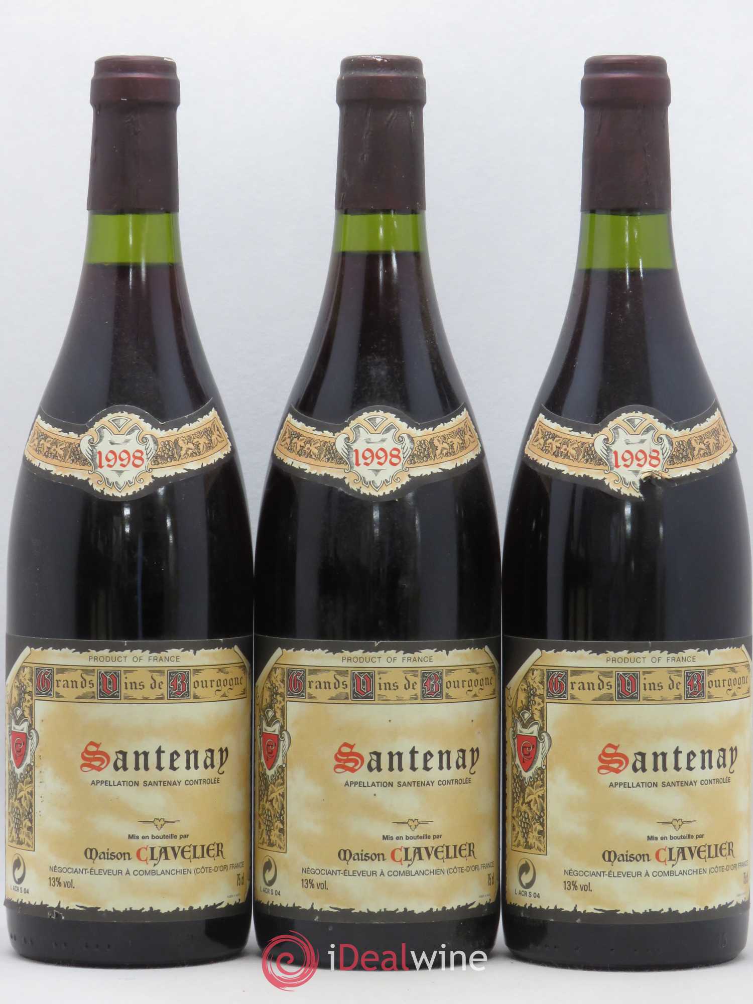 Santenay Maison Clavelier (sans prix de réserve) 1998 - Posten von 6 Flaschen - 2