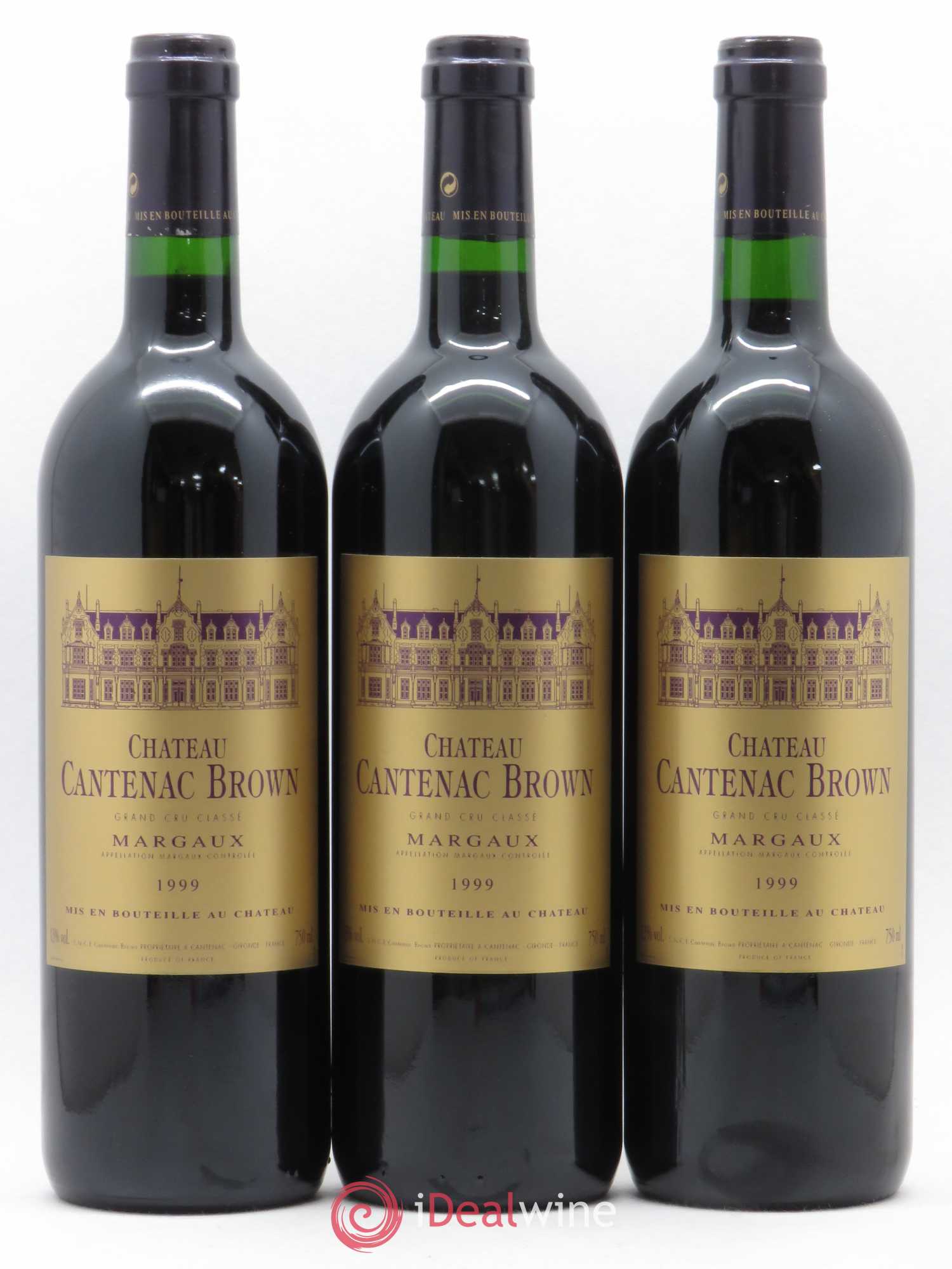 Château Cantenac Brown 3ème Grand Cru Classé 1999 - Lot de 6 bouteilles - 1