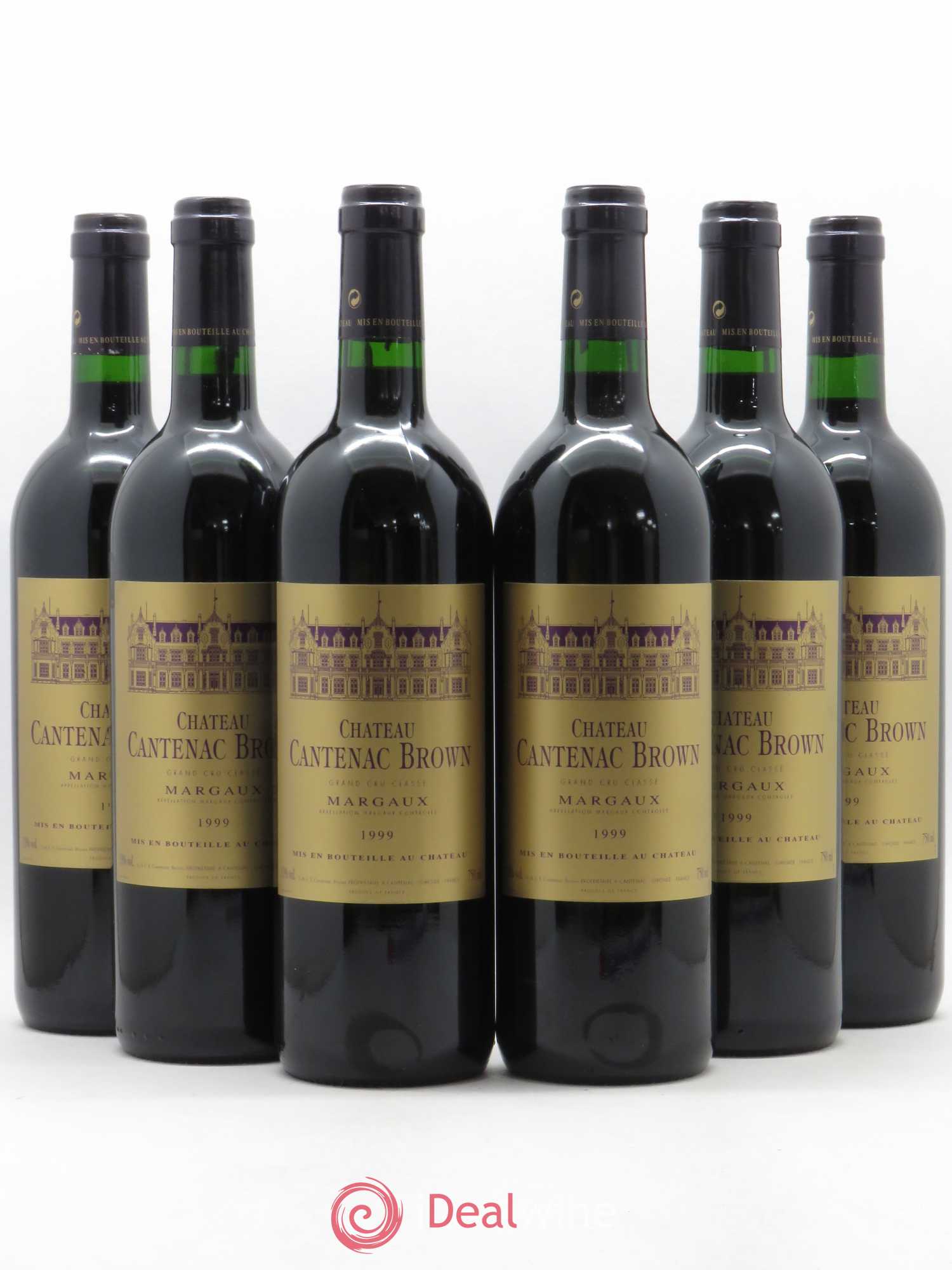 Château Cantenac Brown 3ème Grand Cru Classé 1999 - Lot de 6 bouteilles - 0