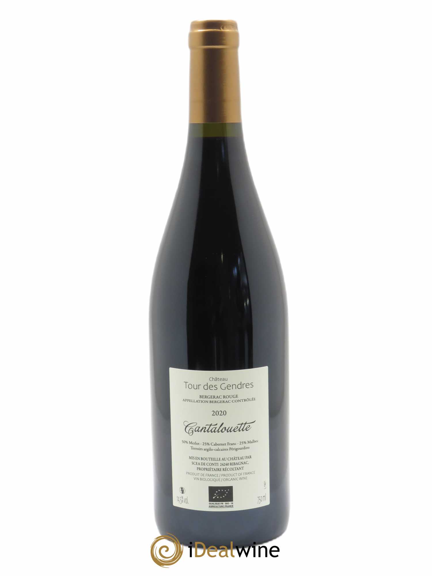 Bergerac Château du Cèdre Cuvée Cantalouette Pascal et Jean-Marc Verhaeghe 2020 - Lot of 1 bottle - 1