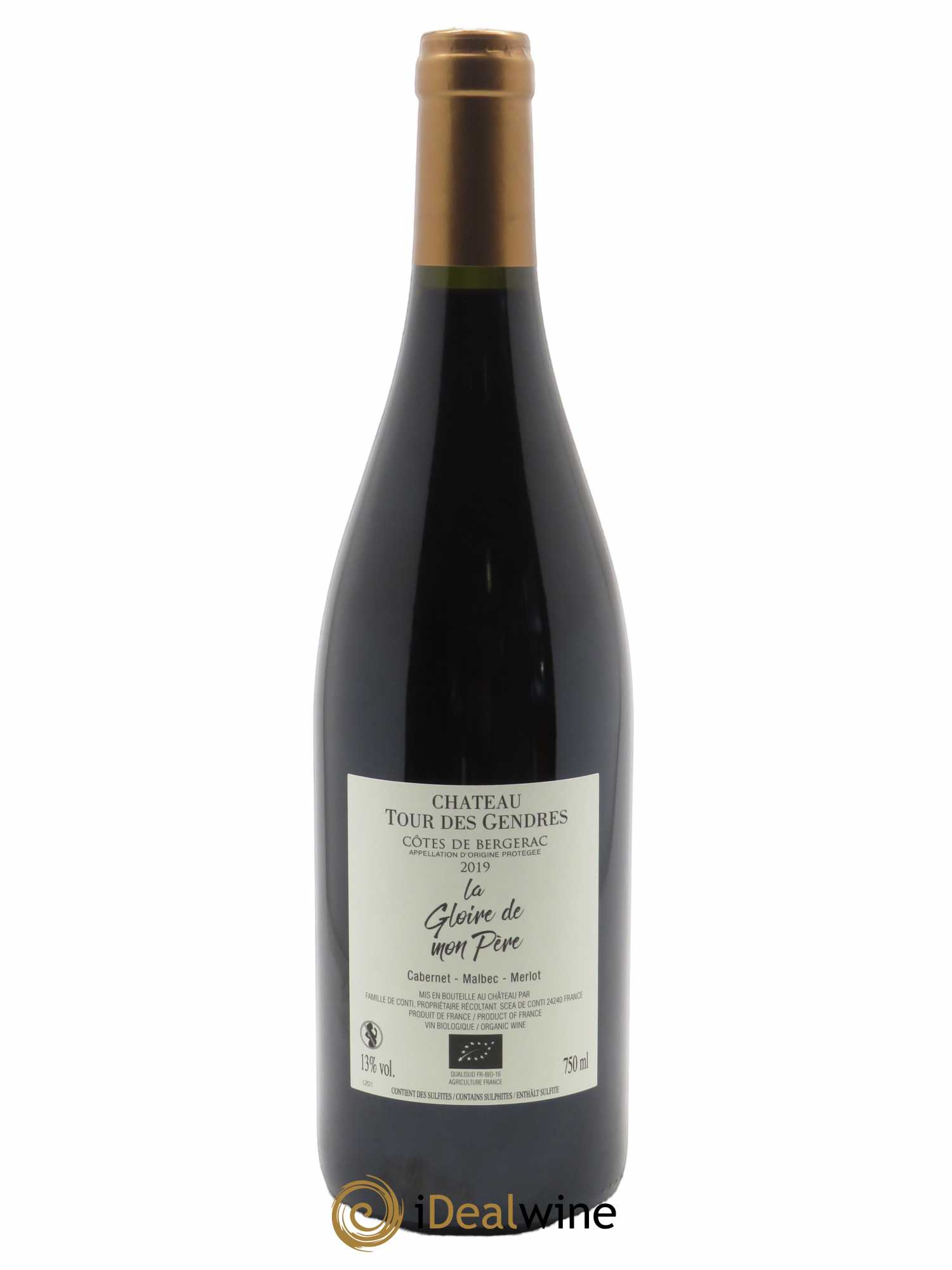 Côtes de Bergerac Château Tour des Gendres La Gloire de mon père Famille de Conti  2019 - Lotto di 1 bottiglia - 1