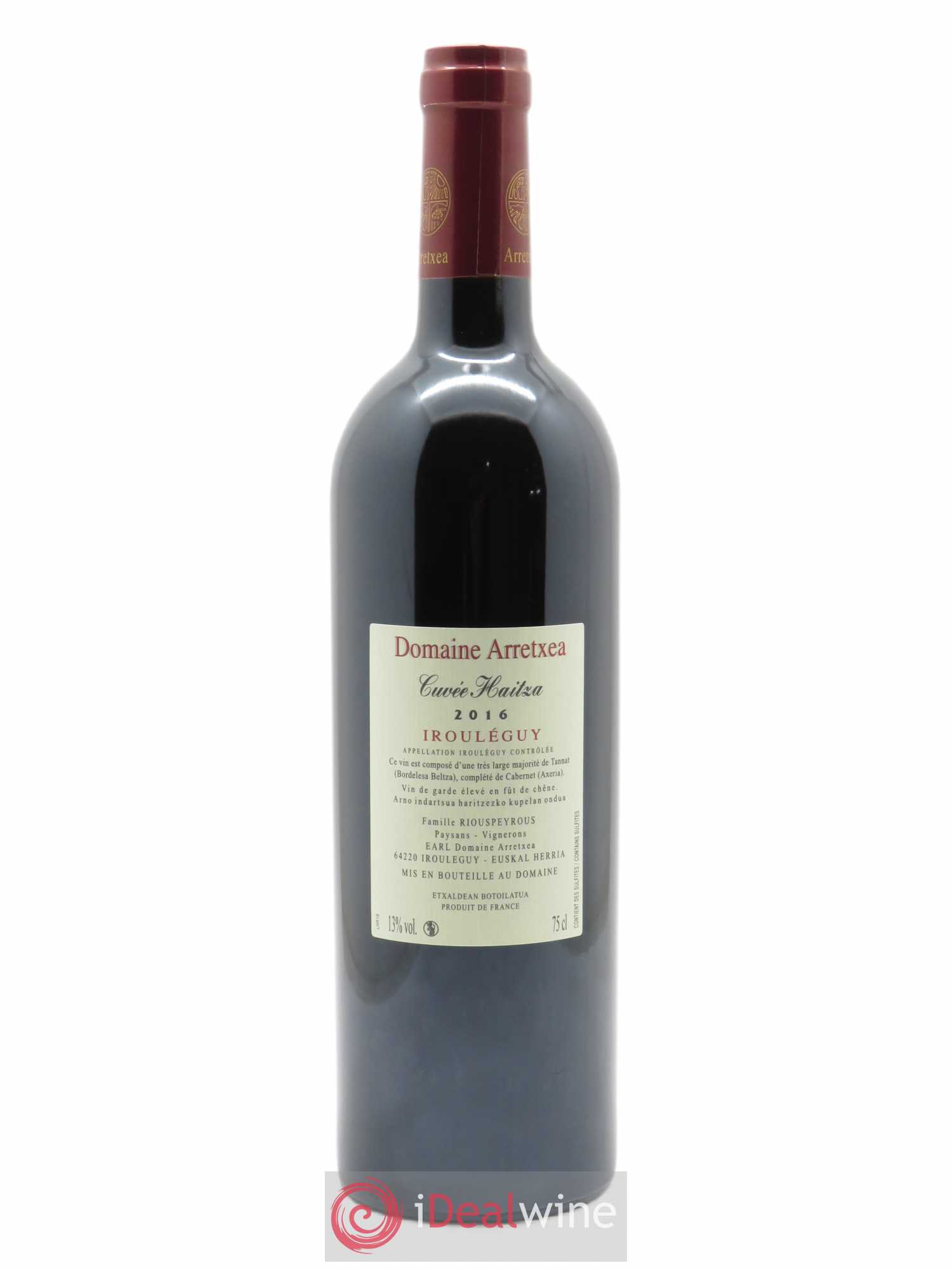 Irouléguy Cuvée Haitza Arretxea (Domaine)  2016 - Lot of 1 bottle - 1