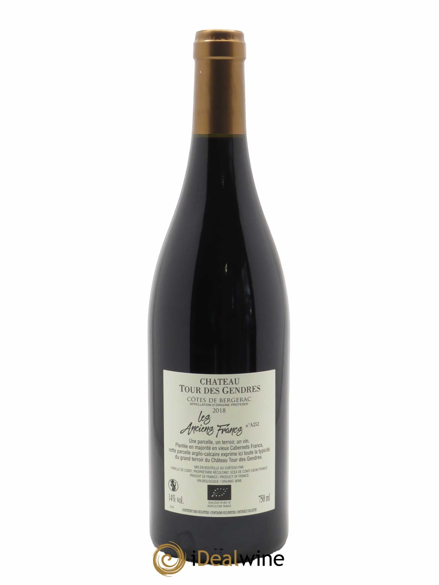 Bergerac Château Tour des Gendres Les Anciens Francs Famille de Conti 2018 - Lot of 1 bottle - 1