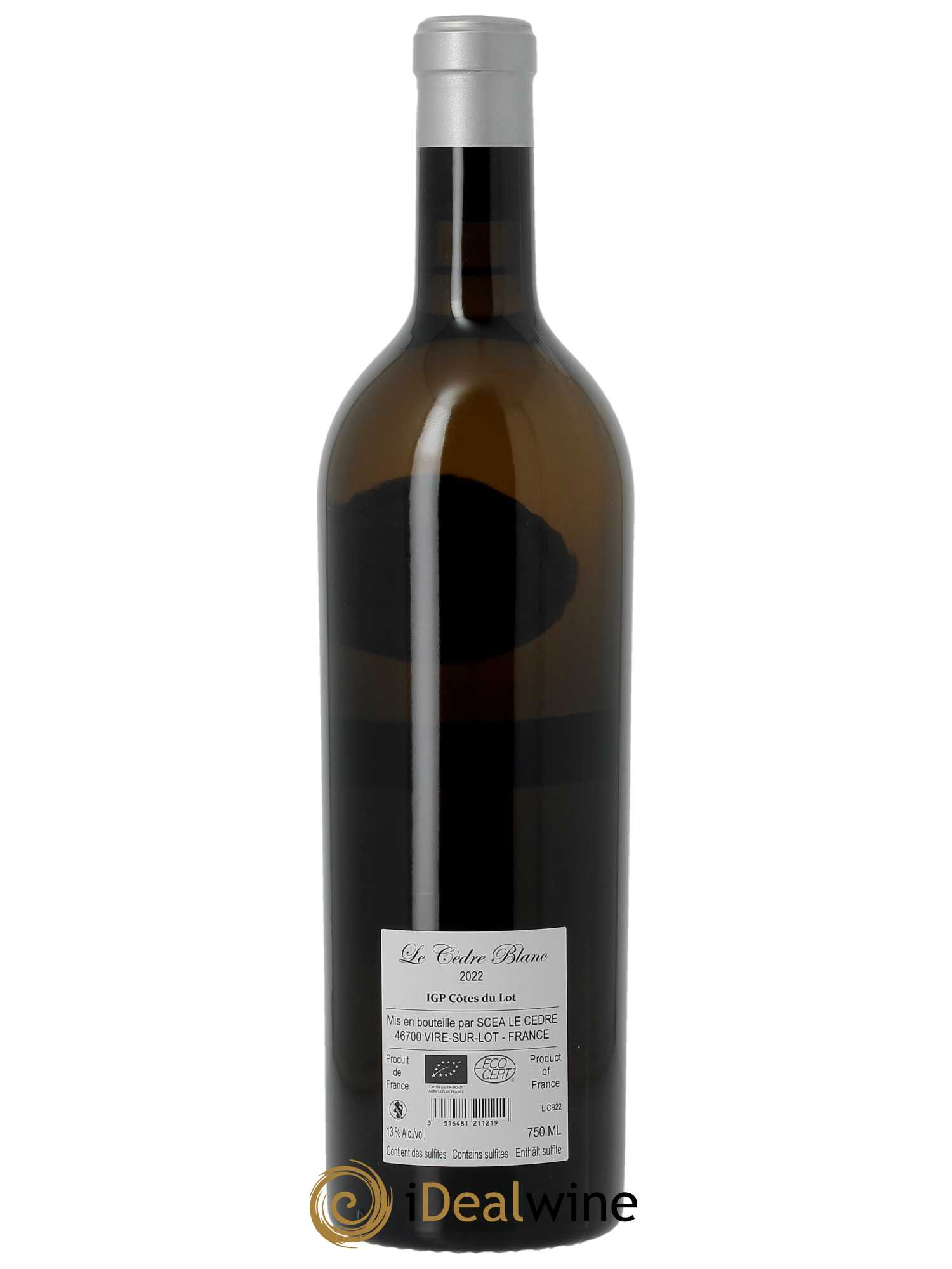 IGP Côtes du Lot Château du Cèdre Le Cèdre Blanc Pascal et Jean-Marc Verhaeghe 2022 - Lot of 1 bottle - 1