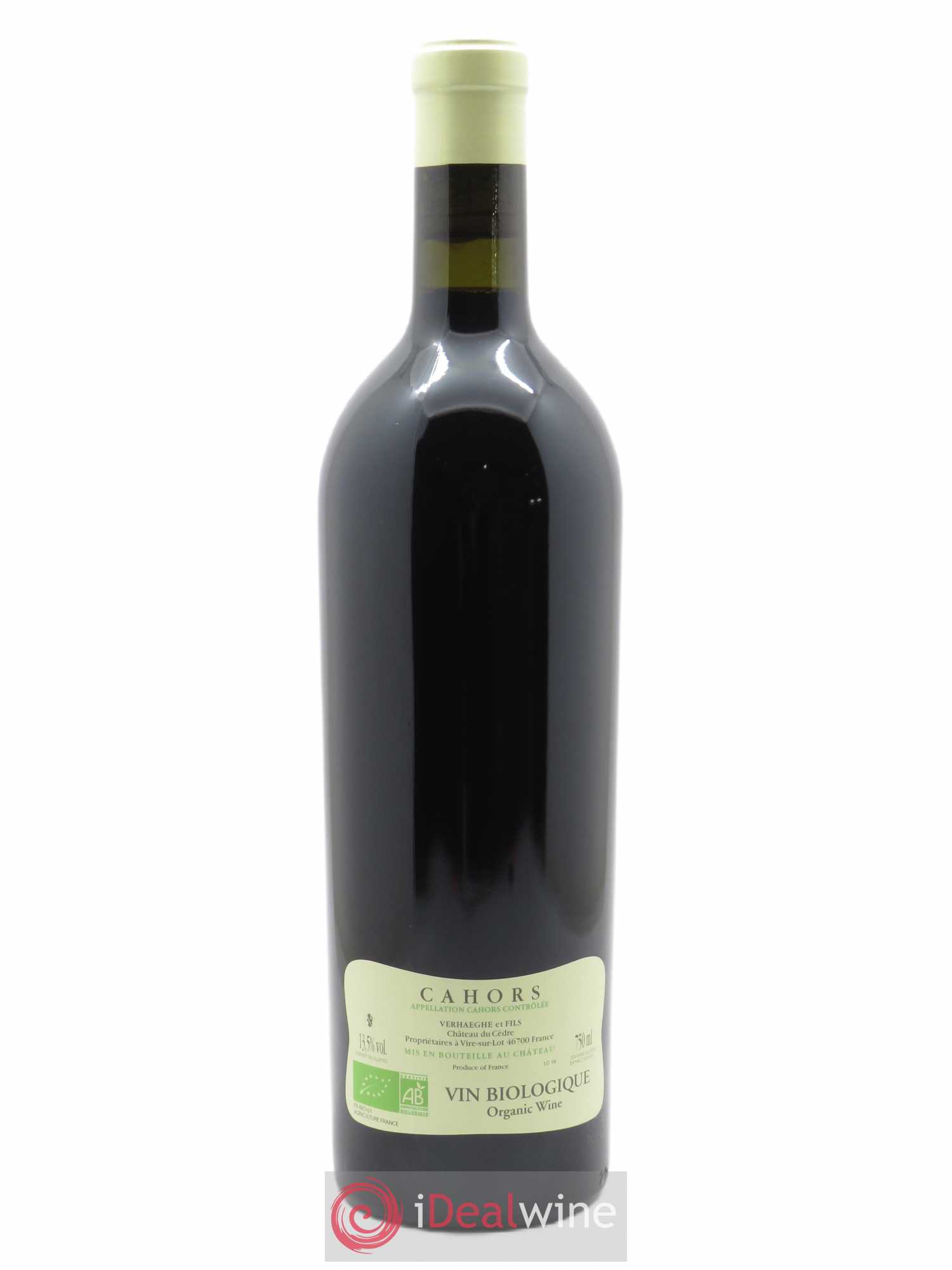 Cahors Château du Cèdre Cuvée Le Cèdre Pascal et Jean-Marc Verhaeghe 2016 - Lot of 1 bottle - 1