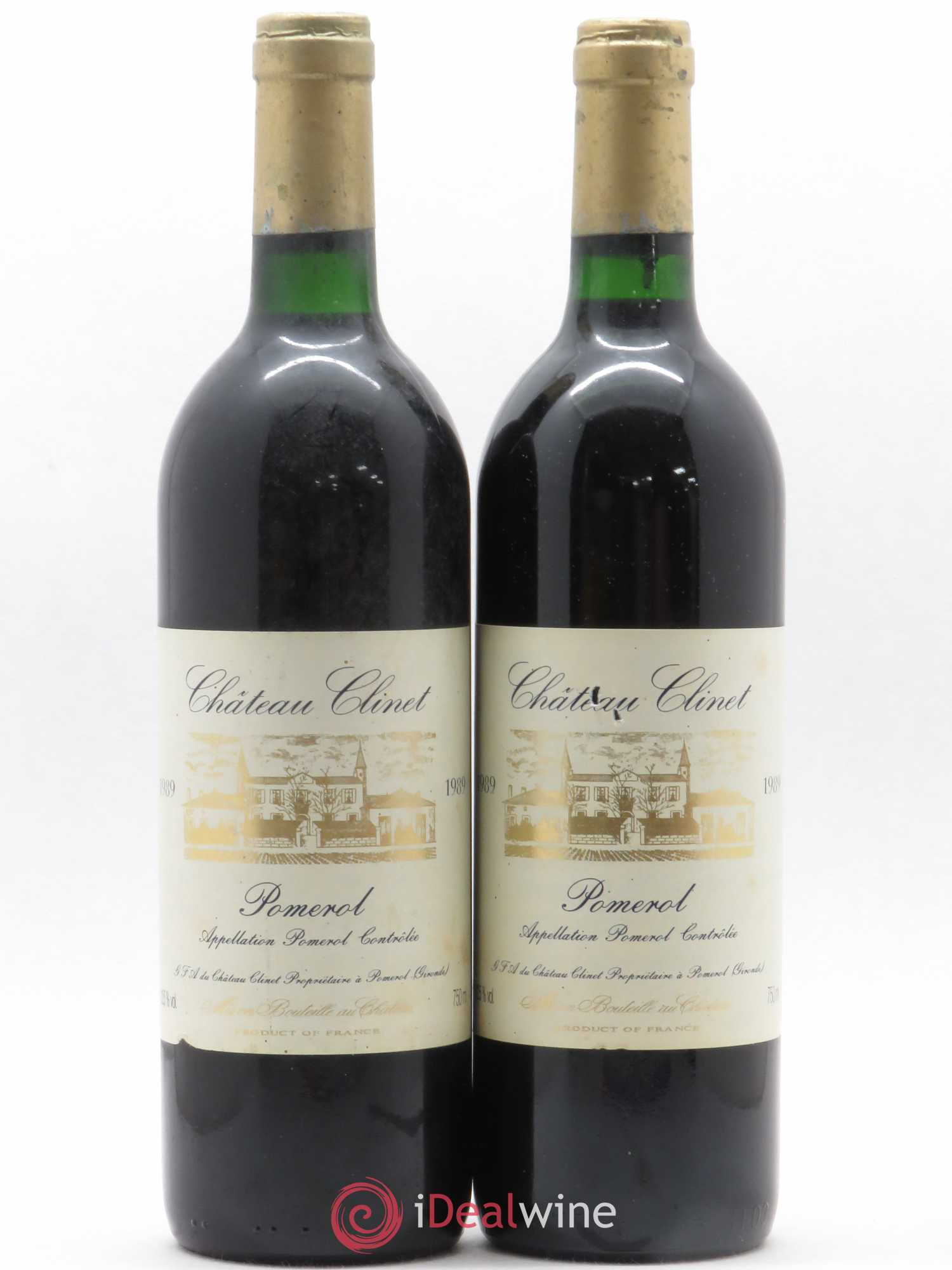 Château Clinet 1989 - Lot de 2 bouteilles - 0
