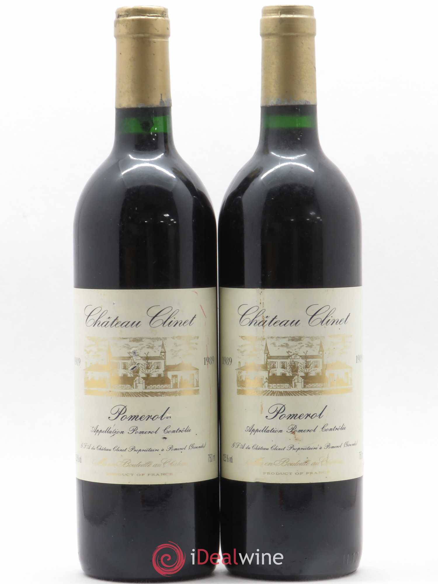 Château Clinet 1989 - Lot de 2 bouteilles - 0