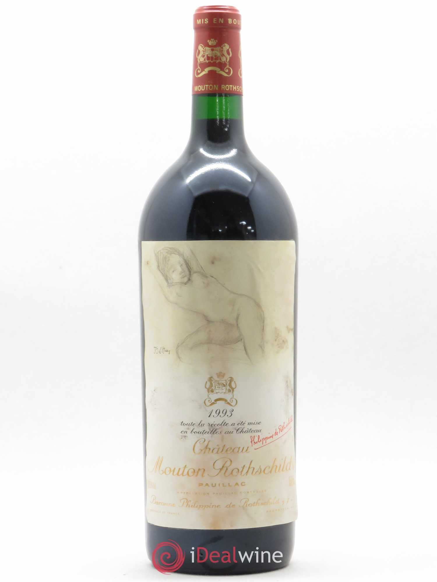 Château Mouton Rothschild 1er Grand Cru Classé 1993 - Lot de 1 magnum - 0