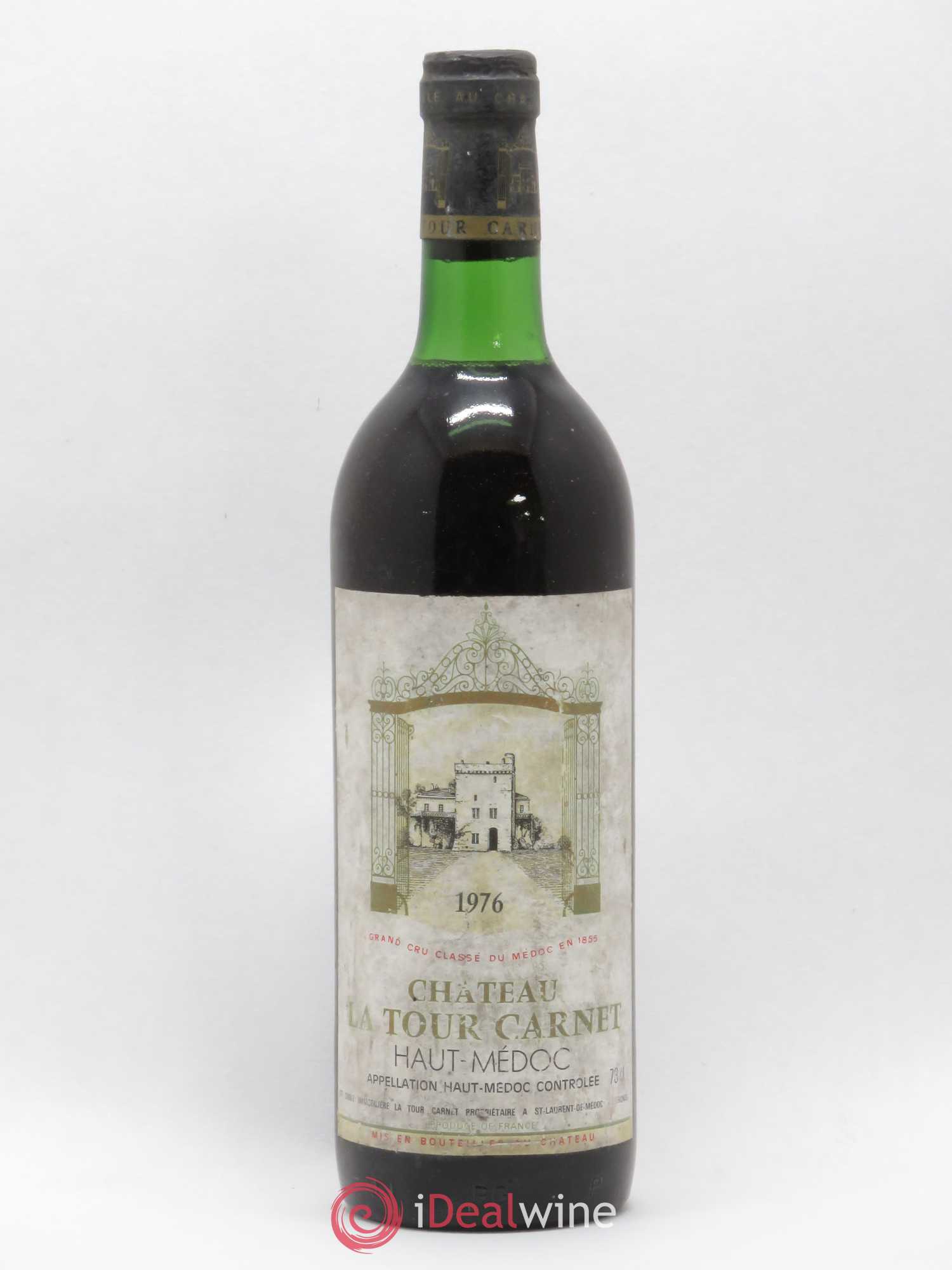 Château la Tour Carnet 4ème Grand Cru Classé 1976 - Lot de 1 bouteille - 0