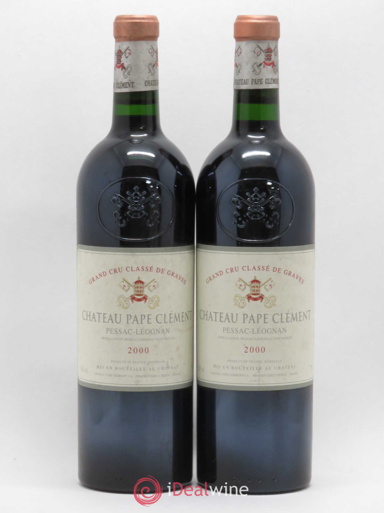 Château Pape Clément Cru Classé de Graves 2000 - Lot de 2 bouteilles - 0