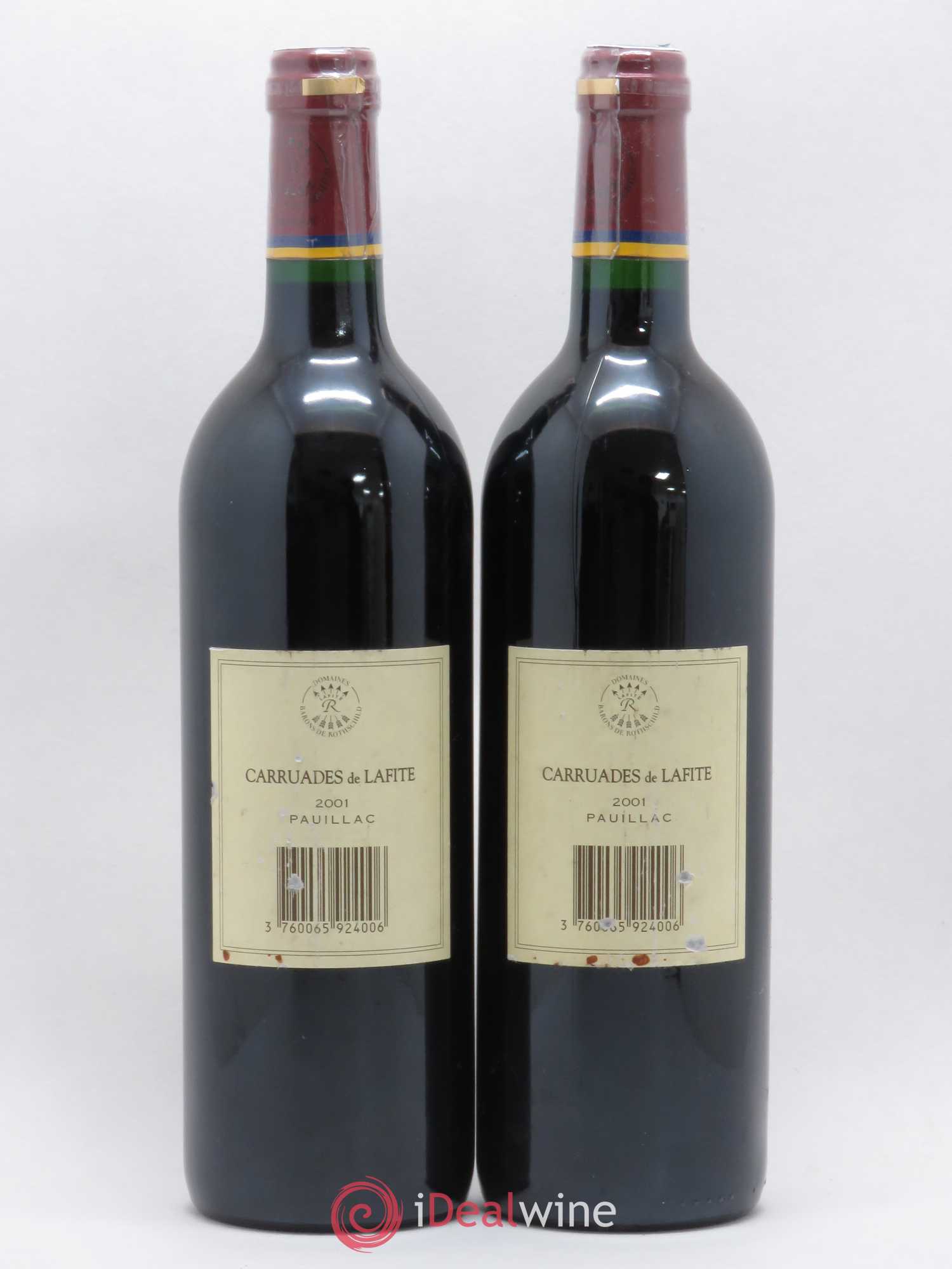 Carruades de Lafite Rothschild Second Vin 2001 - Lot de 2 bouteilles - 1
