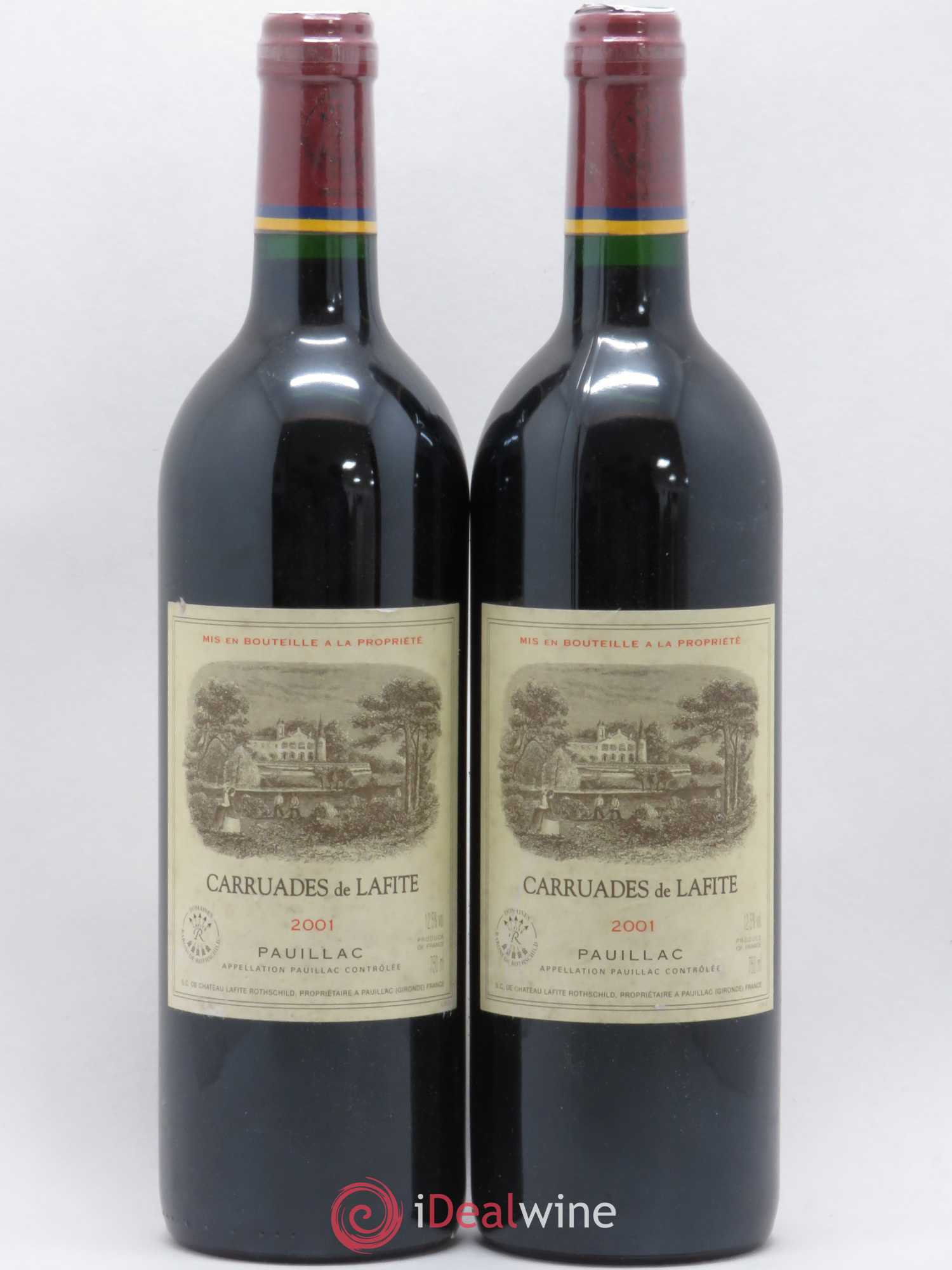 Carruades de Lafite Rothschild Second Vin 2001 - Lot de 2 bouteilles - 0