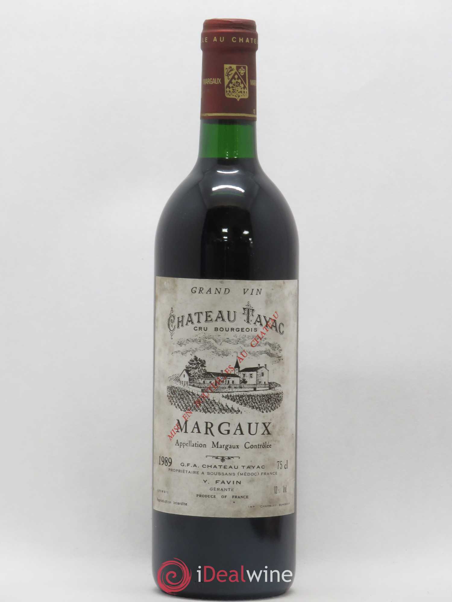 Château Tayac Cru Bourgeois (sans prix de réserve) 1989 - Lot de 1 bouteille - 0
