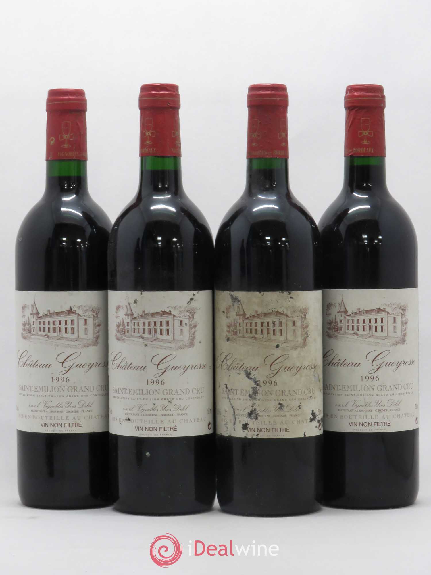 Saint-Émilion (senza prezzo di riserva) 1996 - Lotto di 4 bottiglie - 0