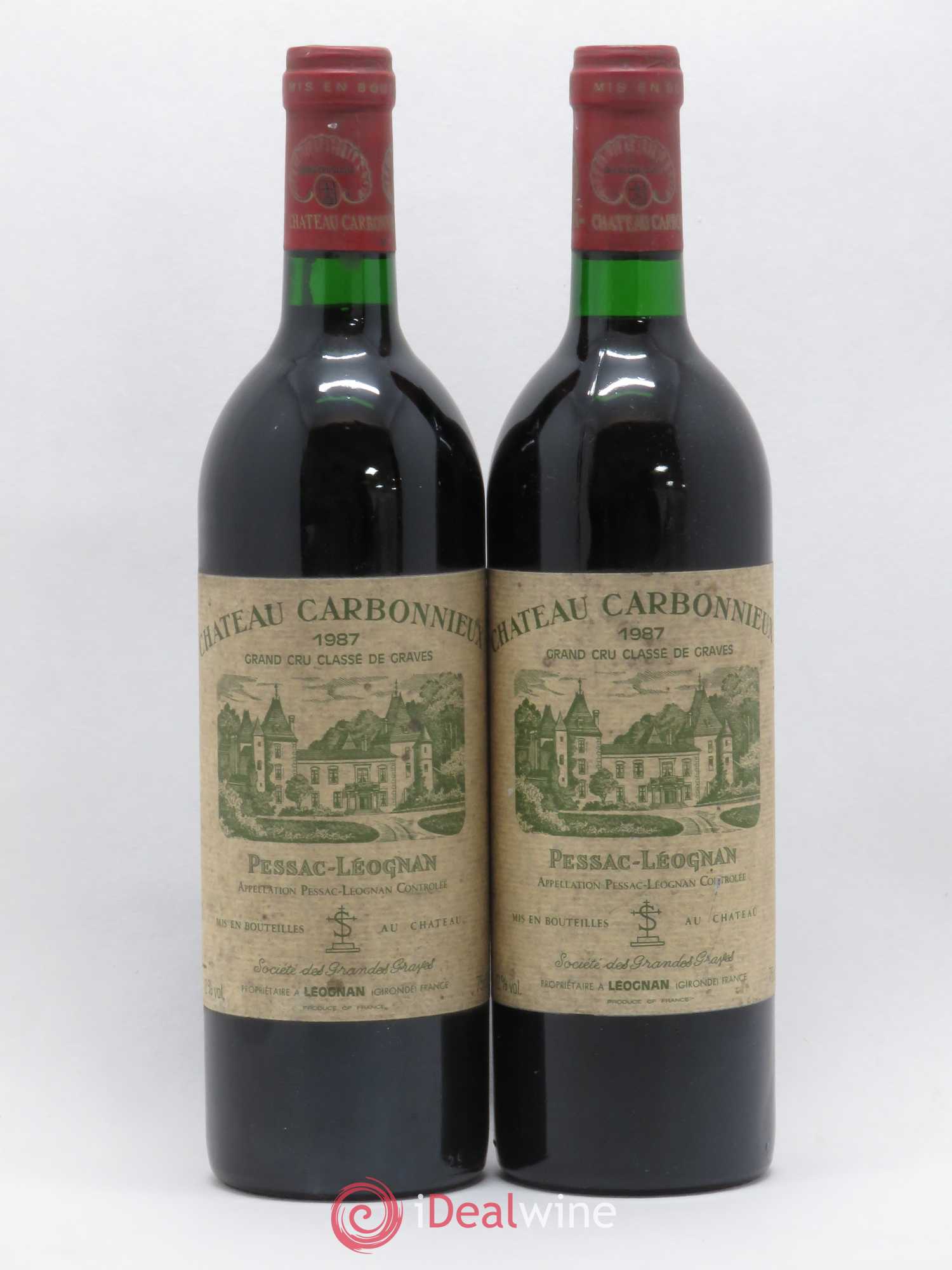 Château Carbonnieux Cru Classé de Graves 1987 - Lotto di 5 bottiglie - 1