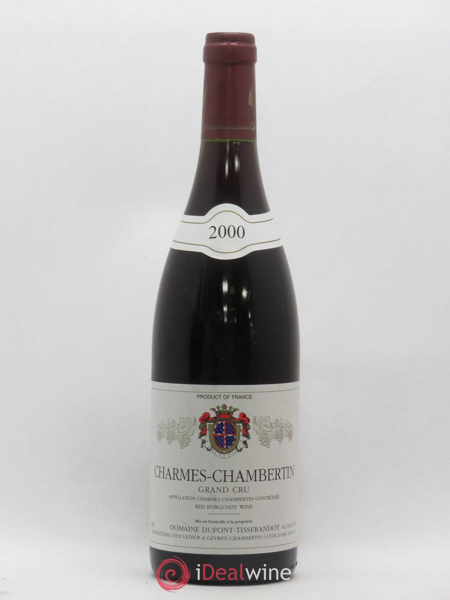 Charmes-Chambertin Grand Cru Dupont-Tisserandot (Domaine) (sans prix de réserve) 2000 - Lot de 1 bouteille - 0