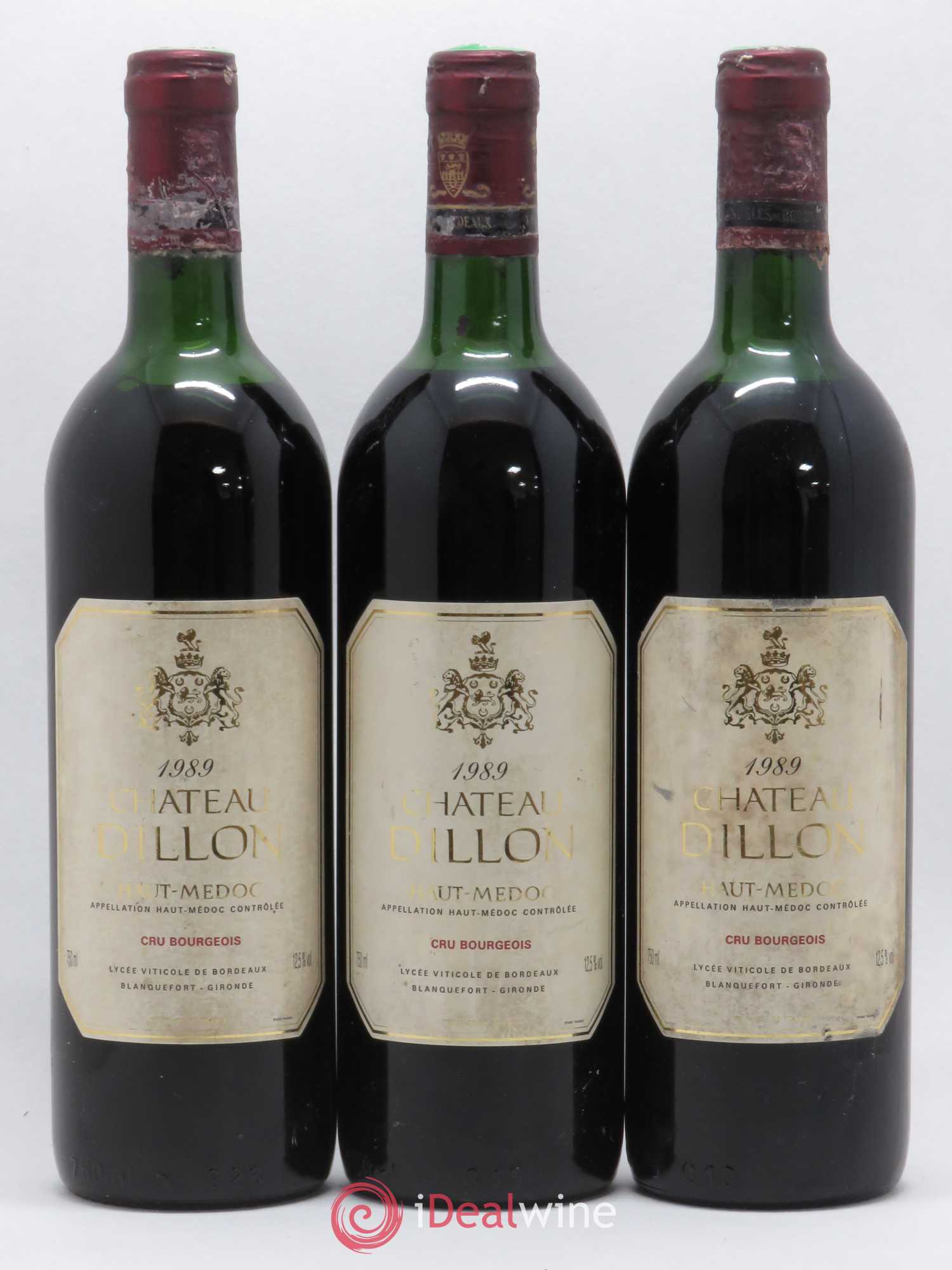 Château Dillon Cru Bourgeois 1989 - Lot de 6 bouteilles - 2