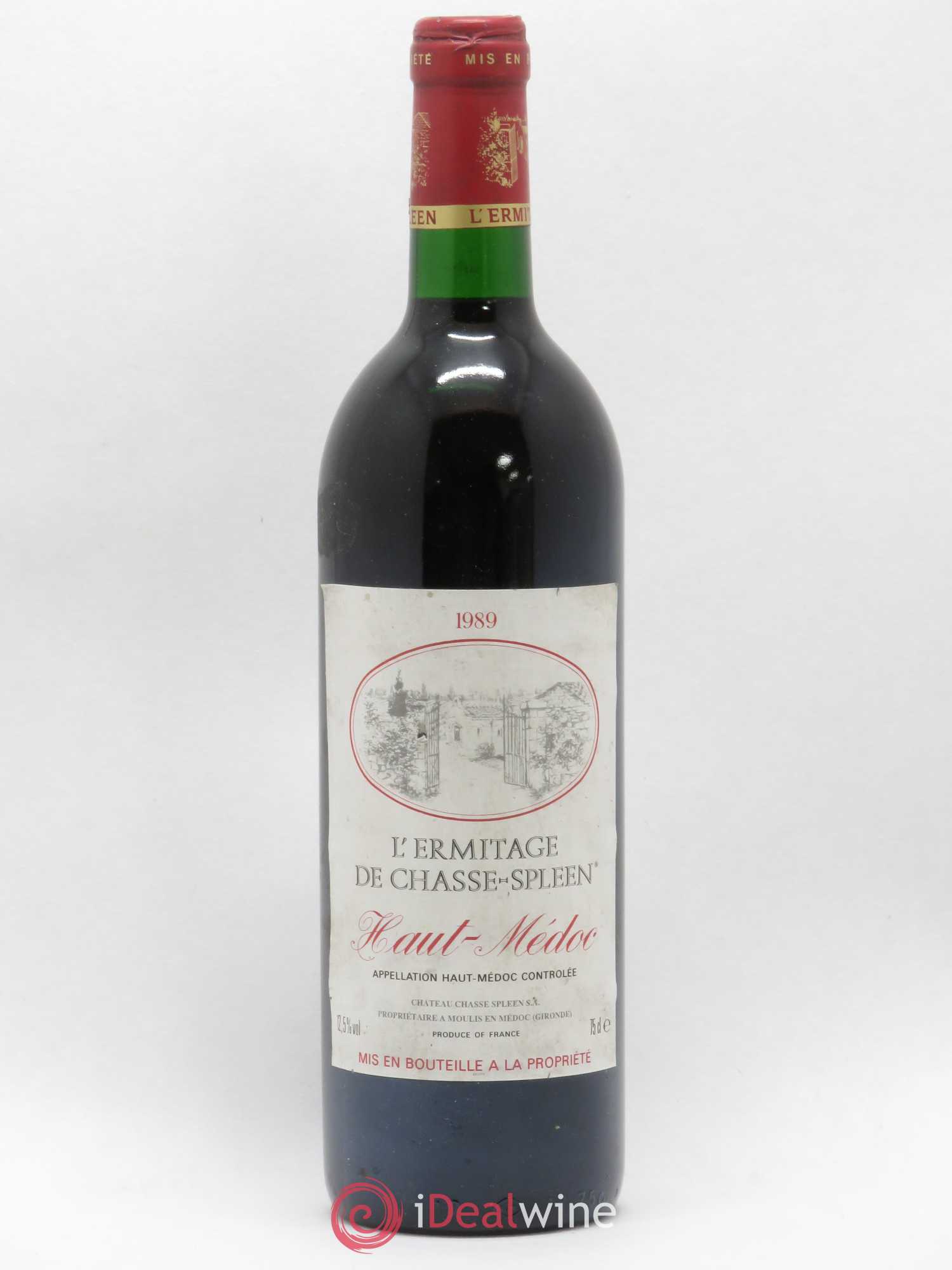 Héritage (Ermitage) de Chasse Spleen 1989 - Lot de 1 bouteille - 0