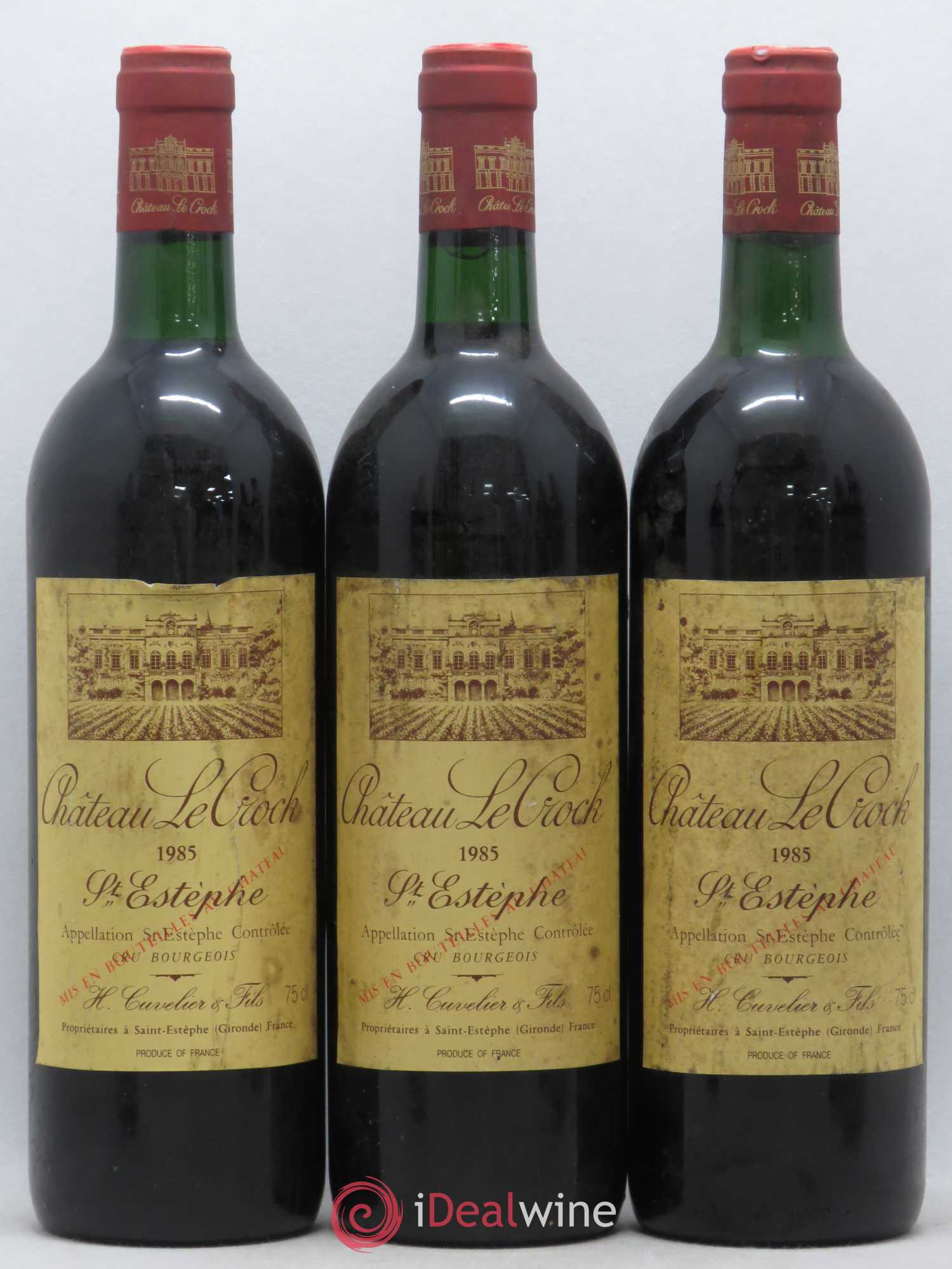 Château le Crock Cru Bourgeois St Estephe 1985 - Lot de 6 bouteilles - 1