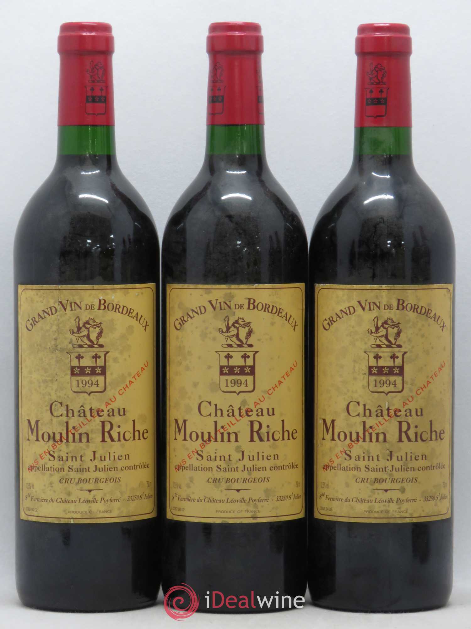Château Moulin Riche 1994 - Lot de 6 bouteilles - 1