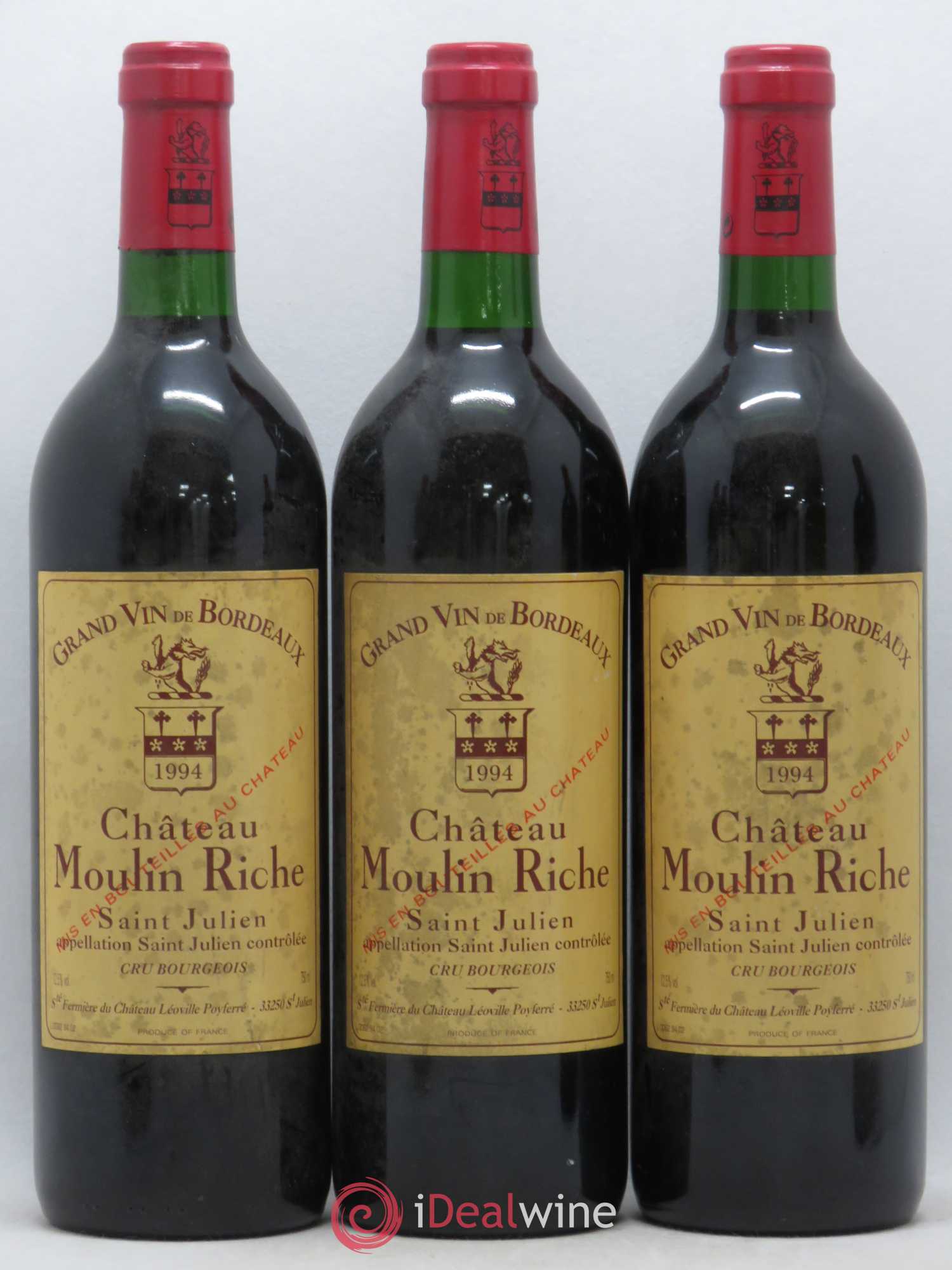 Château Moulin Riche 1994 - Lot de 6 bouteilles - 2