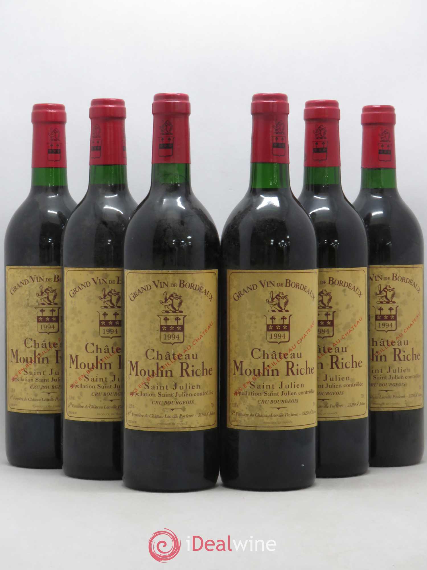 Château Moulin Riche 1994 - Lot de 6 bouteilles - 0