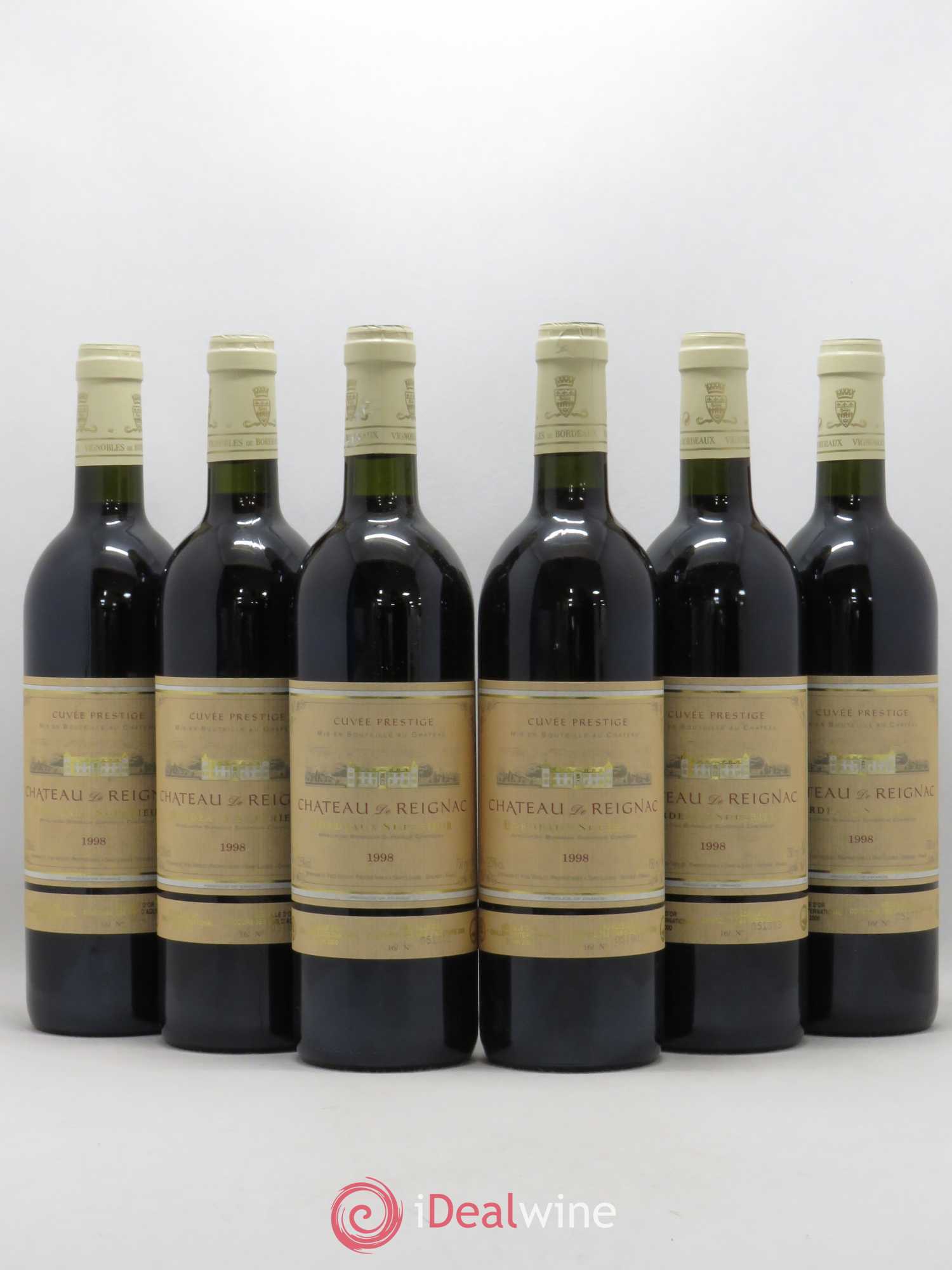Château de Reignac Second Vin Cuvée Prestige 1998 - Lot de 6 bouteilles - 0
