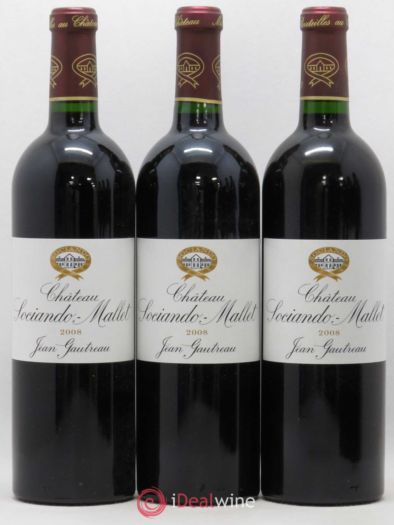 Château Sociando Mallet 2008 - Lot de 6 bouteilles - 1