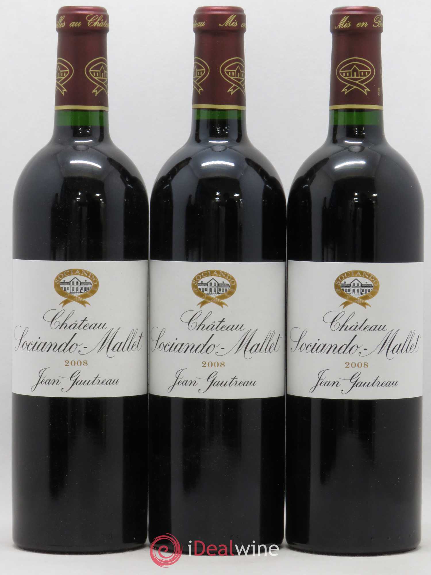 Château Sociando Mallet 2008 - Lot de 6 bouteilles - 2