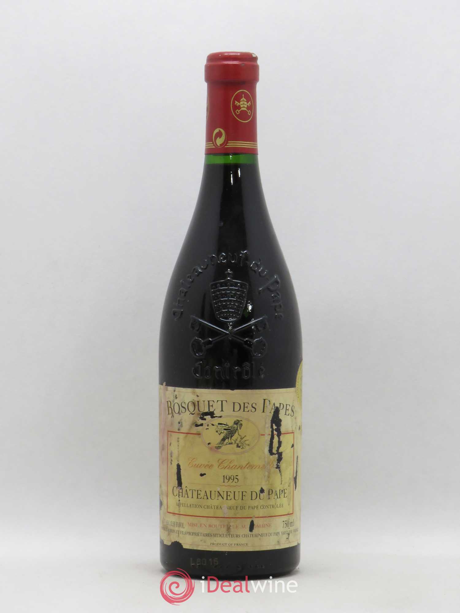 Châteauneuf-du-Pape Bosquet des Papes Famille Boiron Cuvée Chantemerle (sans prix de réserve) 1995 - Posten von 1 Flasche - 0