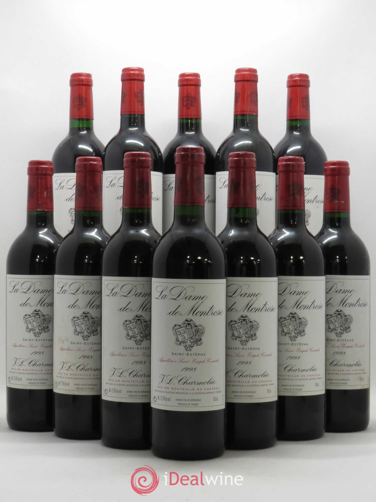 La Dame de Montrose Second Vin 1998 - Lot de 12 bouteilles - 0