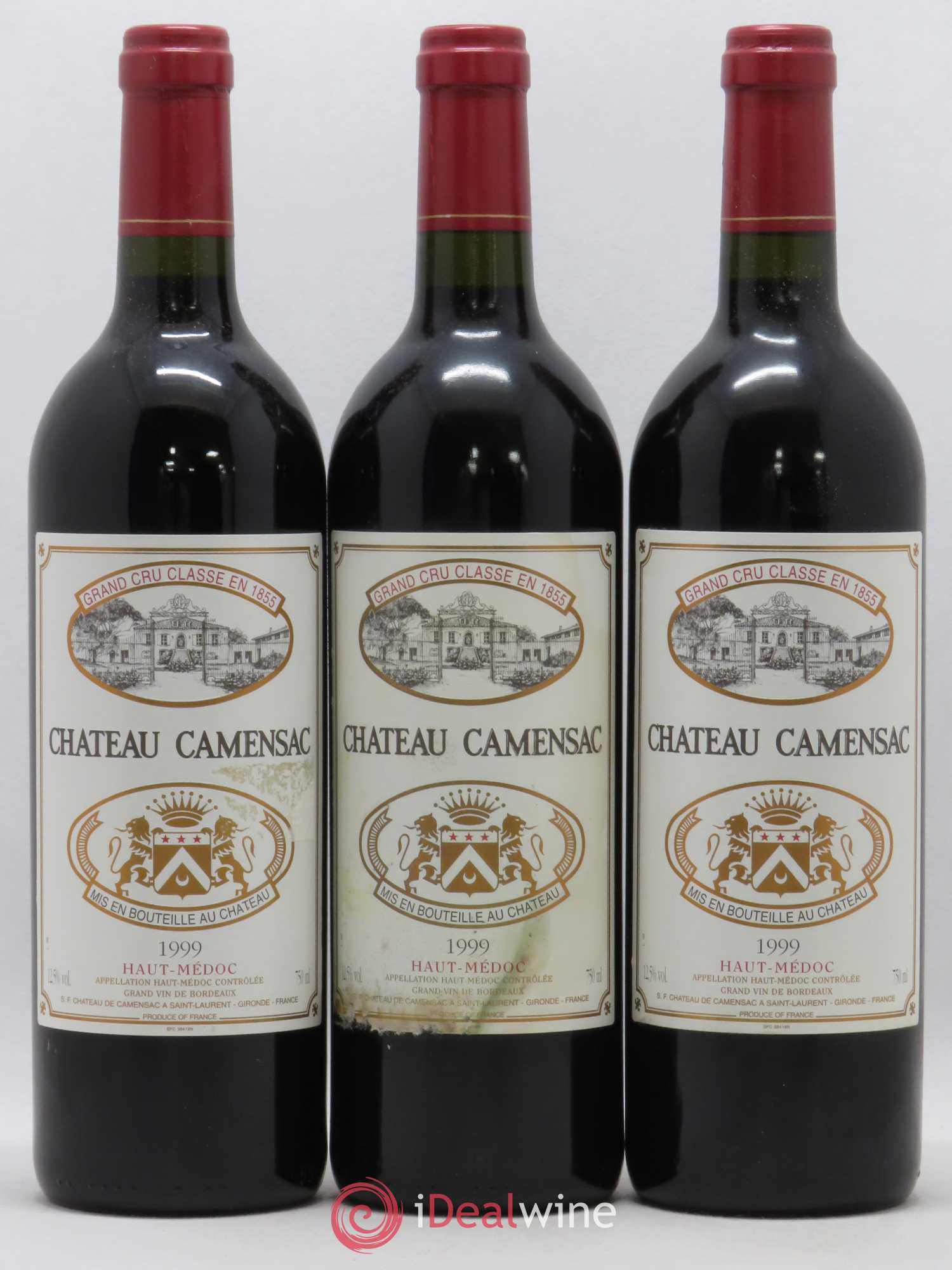 Château Camensac 5ème Grand Cru Classé 1999 - Lot de 12 bouteilles - 3