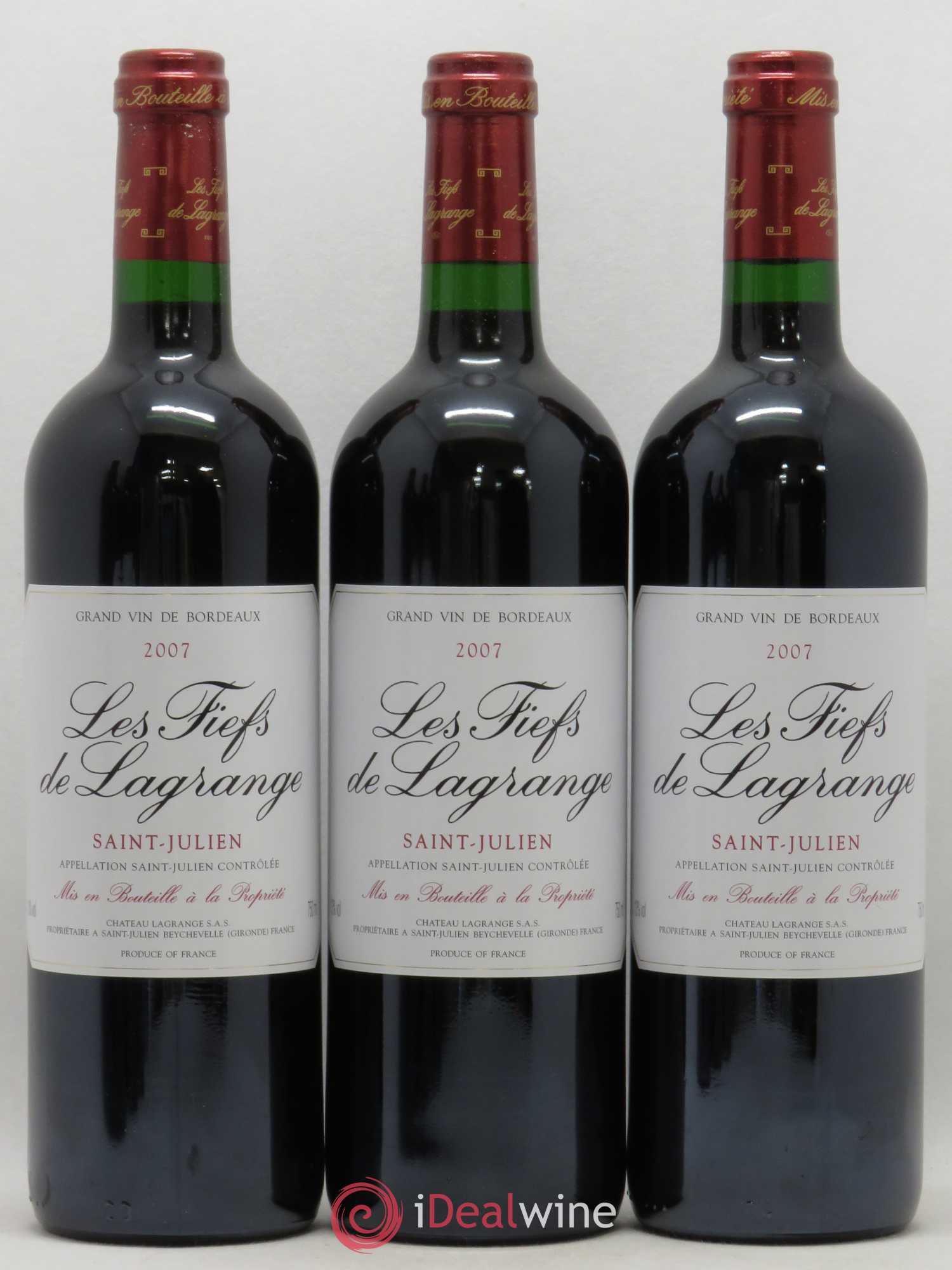 Les Fiefs de Lagrange Second Vin 2007 - Lot de 6 bouteilles - 2