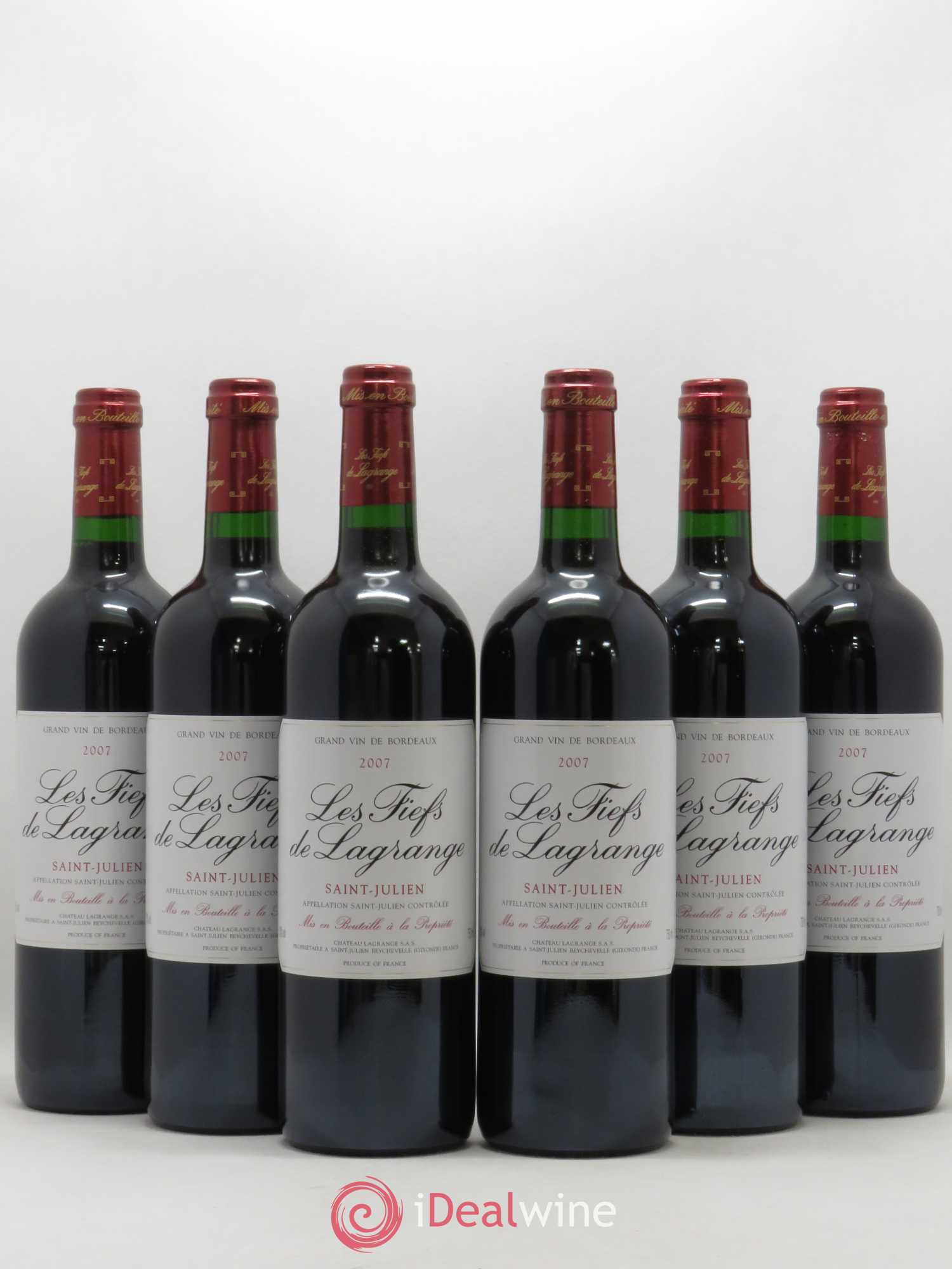 Les Fiefs de Lagrange Second Vin 2007 - Lot de 6 bouteilles - 0