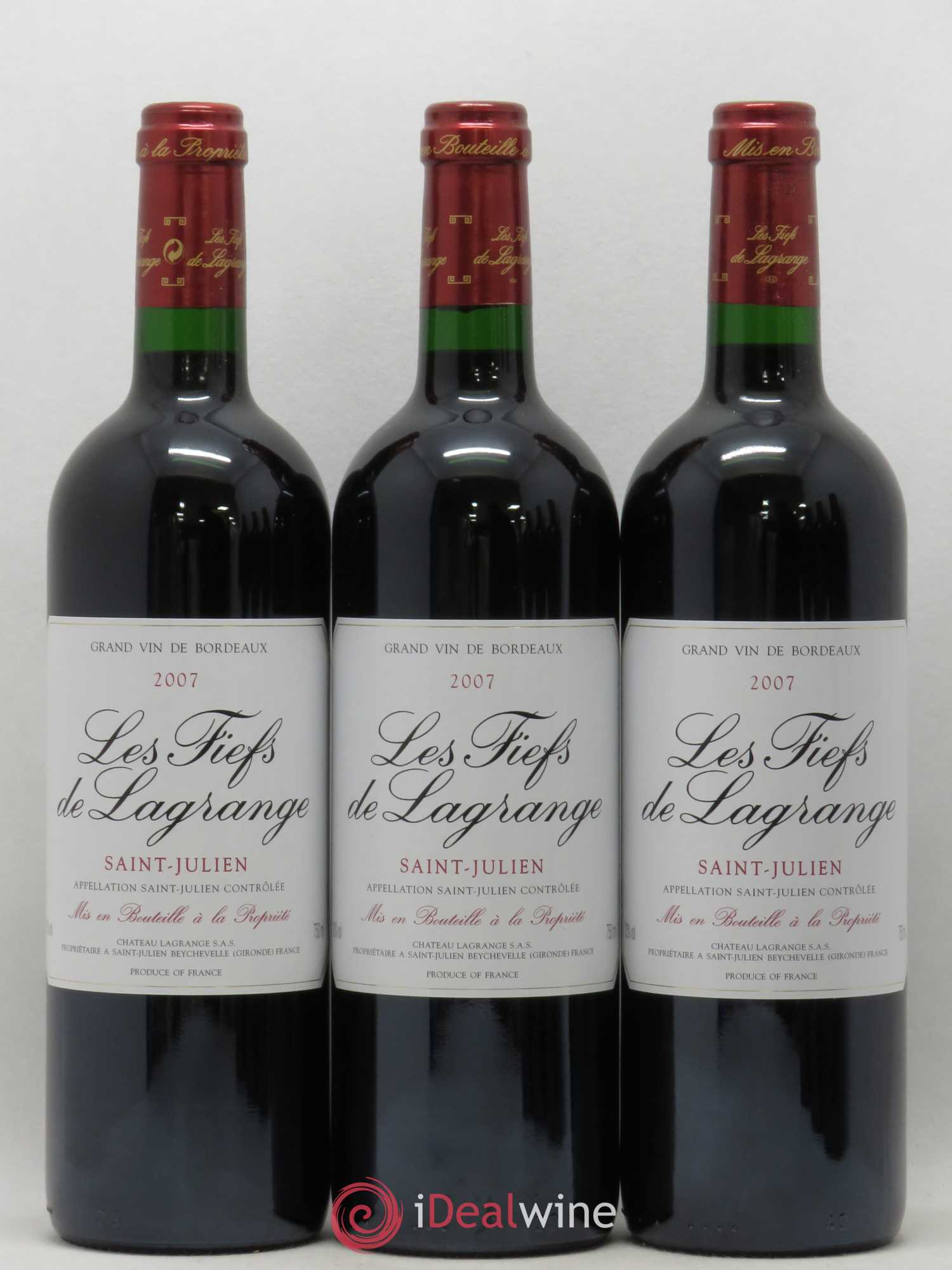 Les Fiefs de Lagrange Second Vin 2007 - Lot de 6 bouteilles - 1