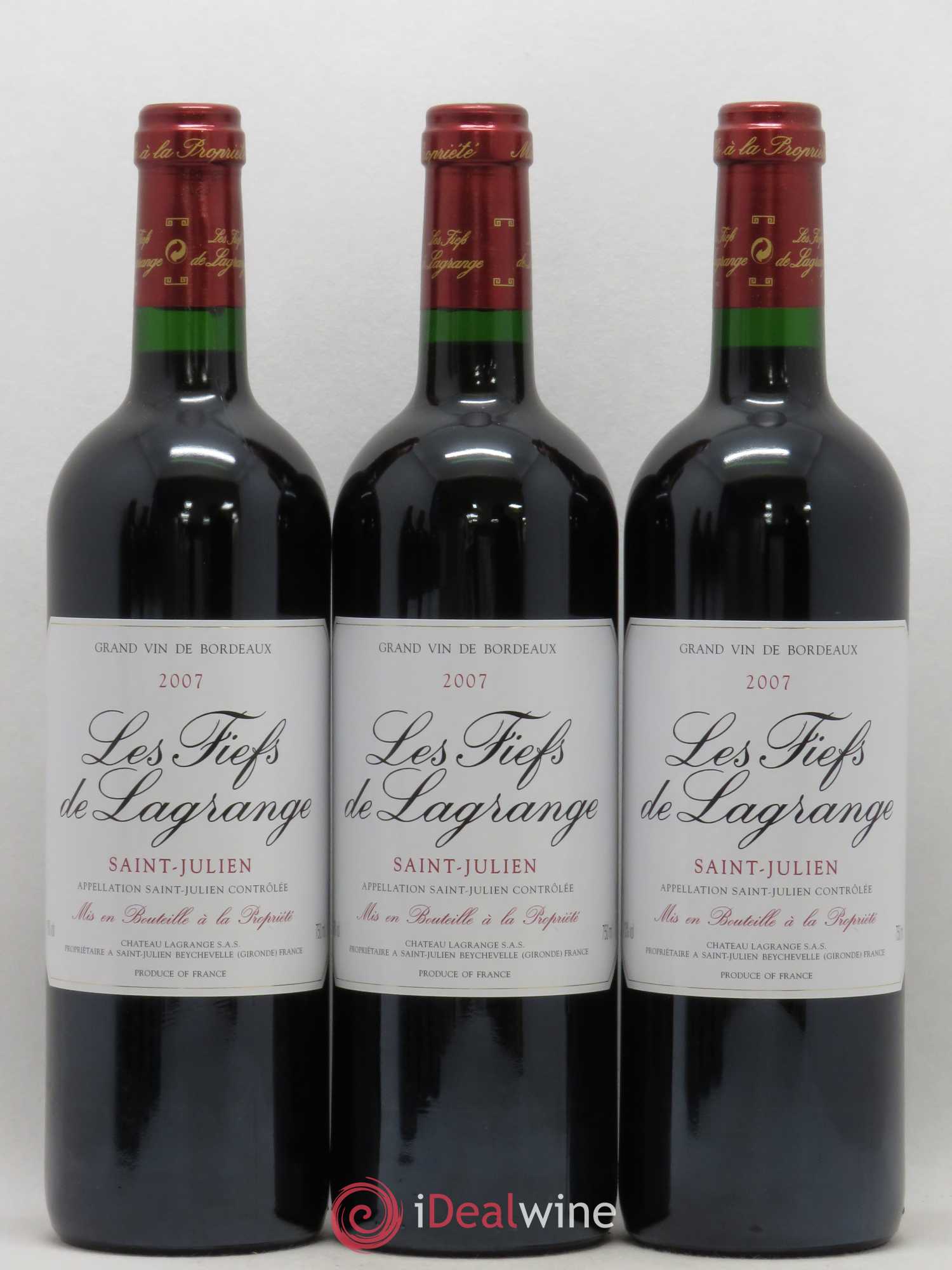 Les Fiefs de Lagrange Second Vin 2007 - Lot de 6 bouteilles - 2