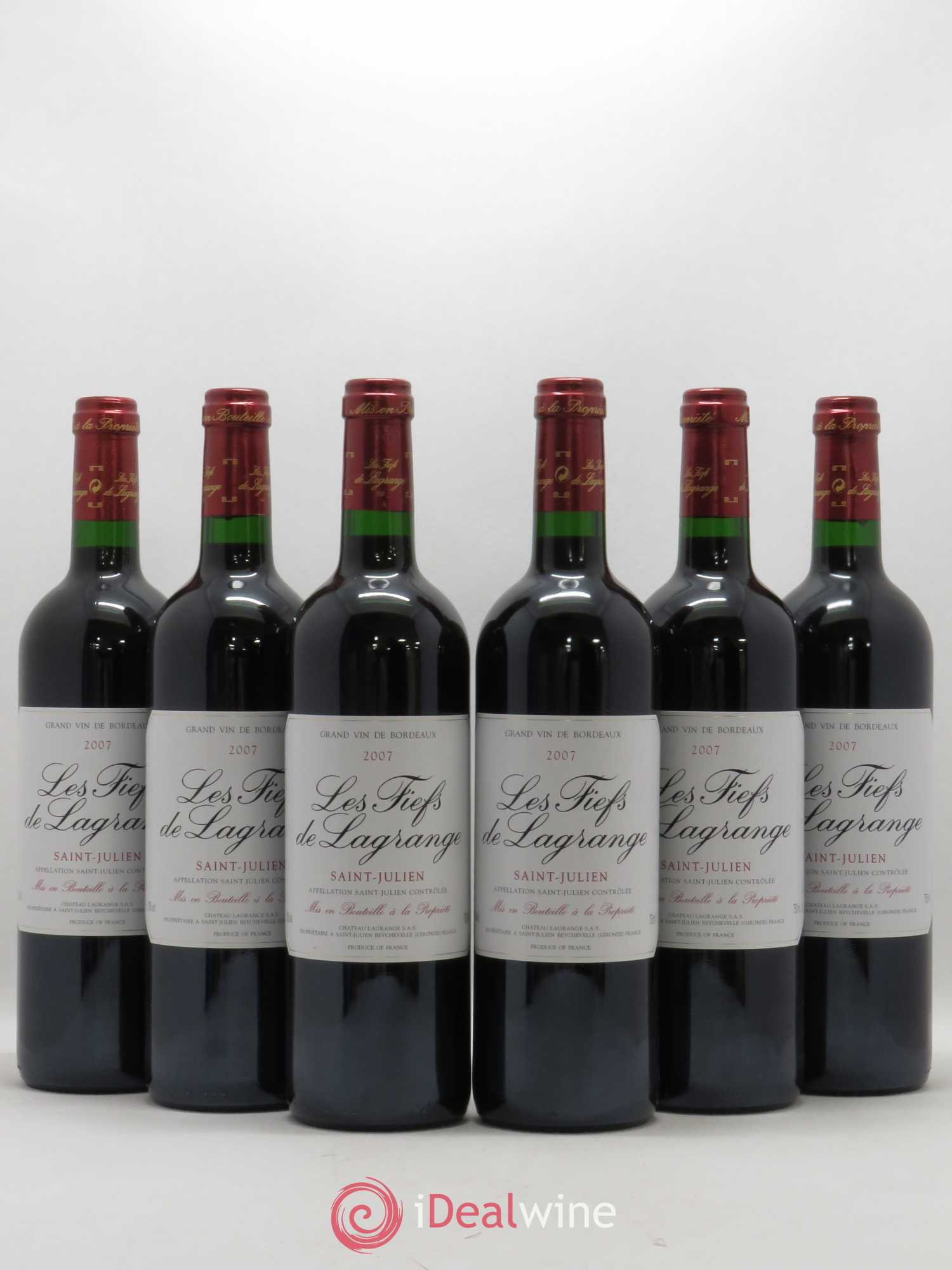 Les Fiefs de Lagrange Second Vin 2007 - Lot de 6 bouteilles - 0