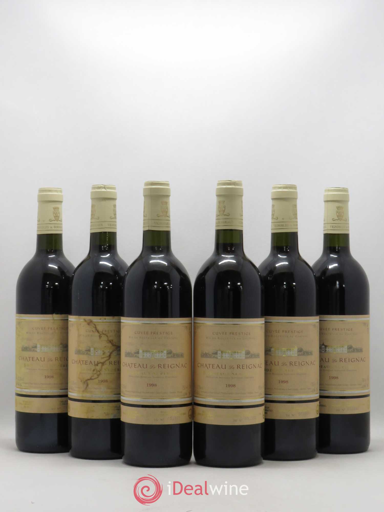 Château de Reignac Second Vin Cuvée Prestige 1998 - Lot de 6 bouteilles - 0