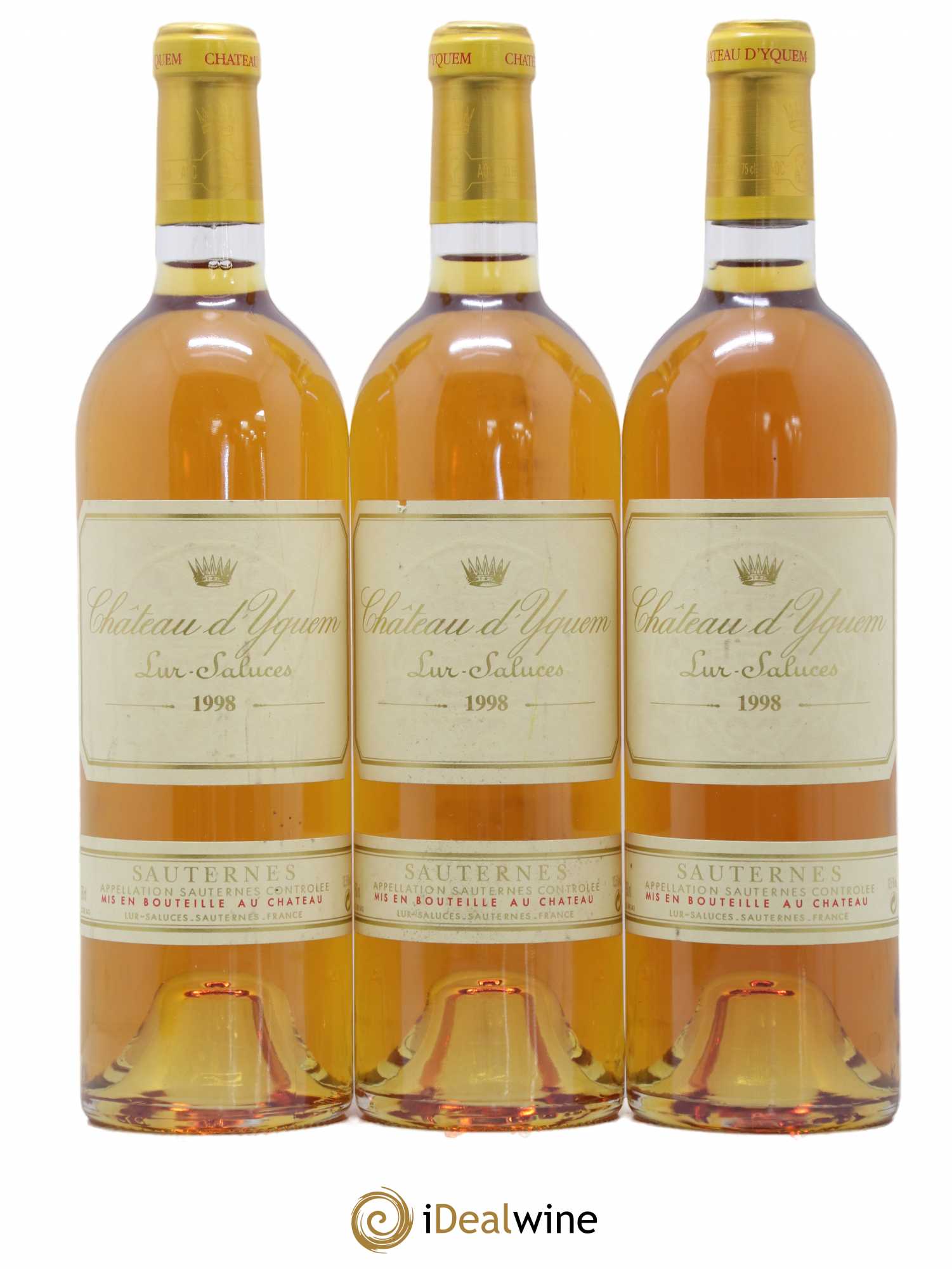 Château d' Yquem 1er Cru Classé Supérieur 1998 - Lotto di 3 bottiglie - 0