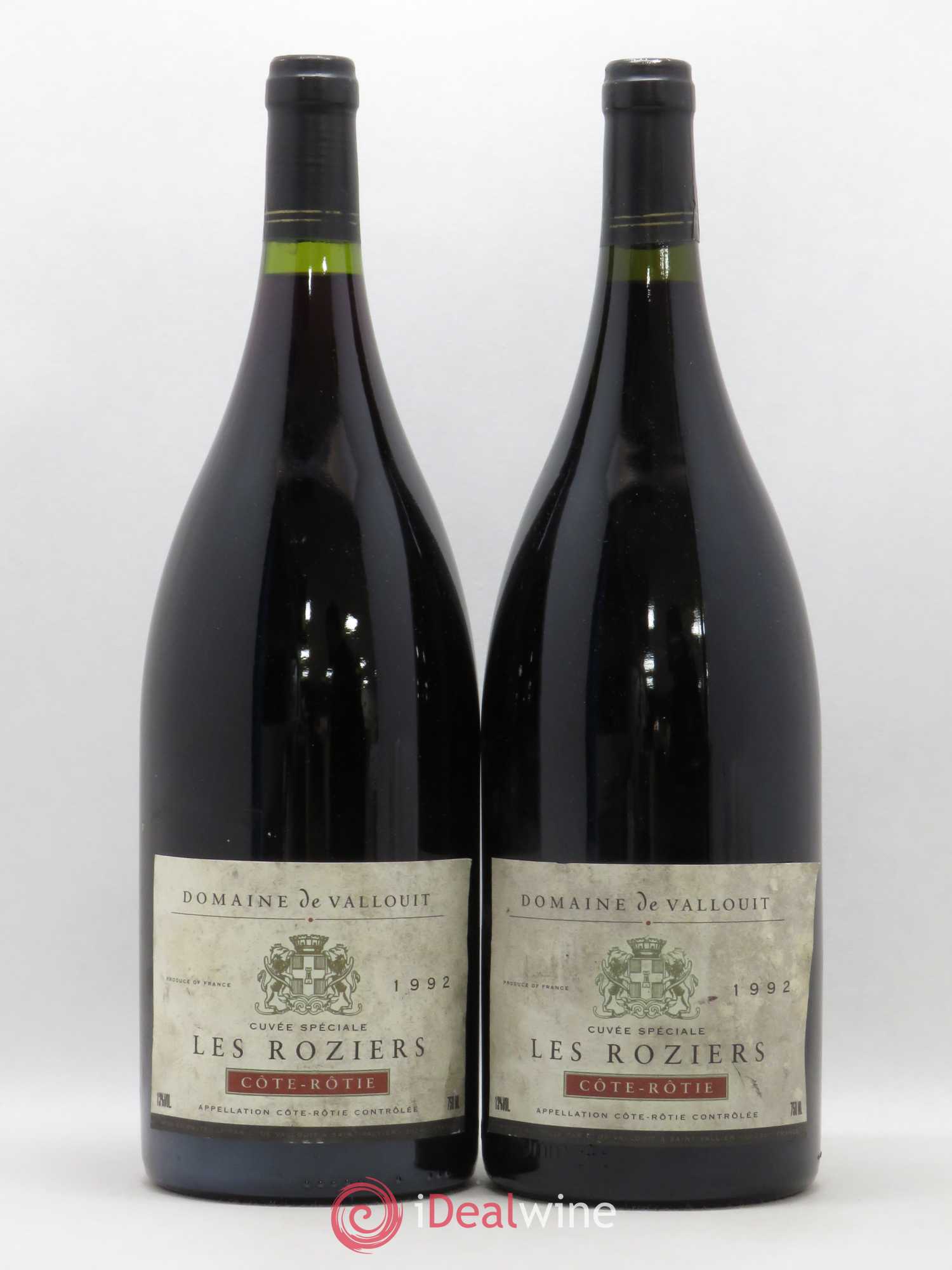 Côte-Rôtie Cuvée spéciale Les Roziers Domaine de Vallouit (sans prix de réserve) 1992 - Posten von 2 Magnum - 0