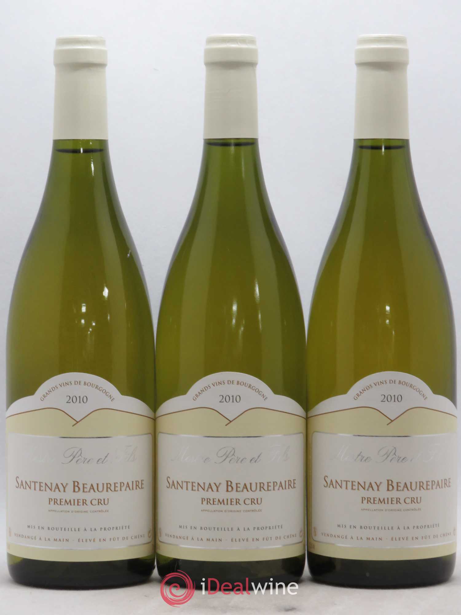 Santenay 1er Cru Beaurepaire Mestre 2010 - Posten von 6 Flaschen - 1