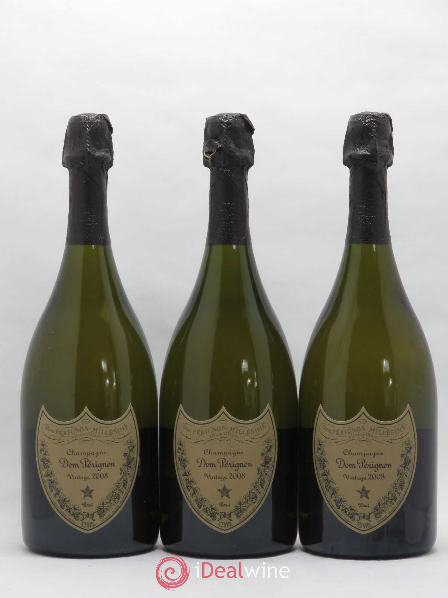 Brut Dom Pérignon 2008 - Lot de 3 bouteilles - 0